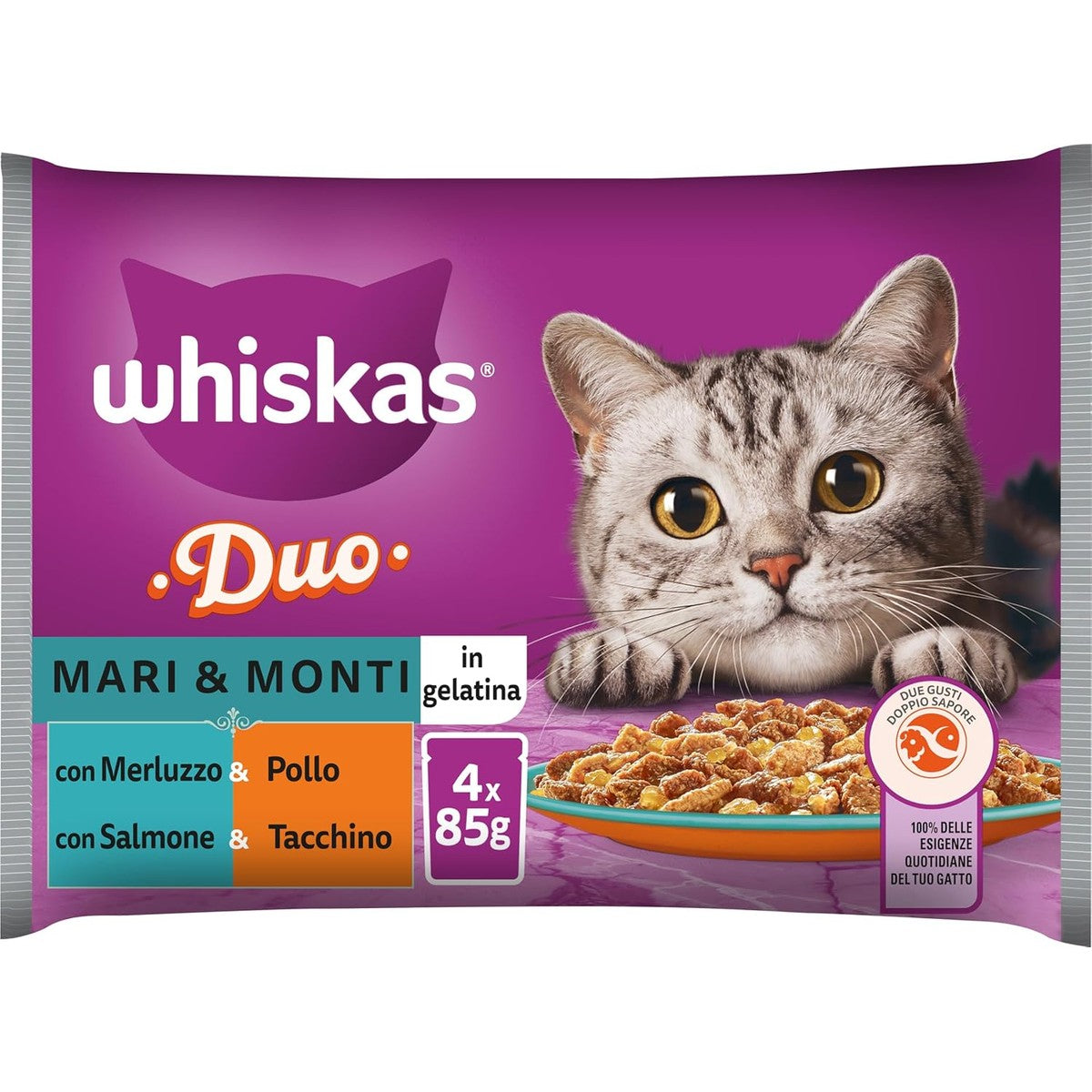 Whiskas Duo Mare e Monti natvoer kattenvoer 52 x 85 g