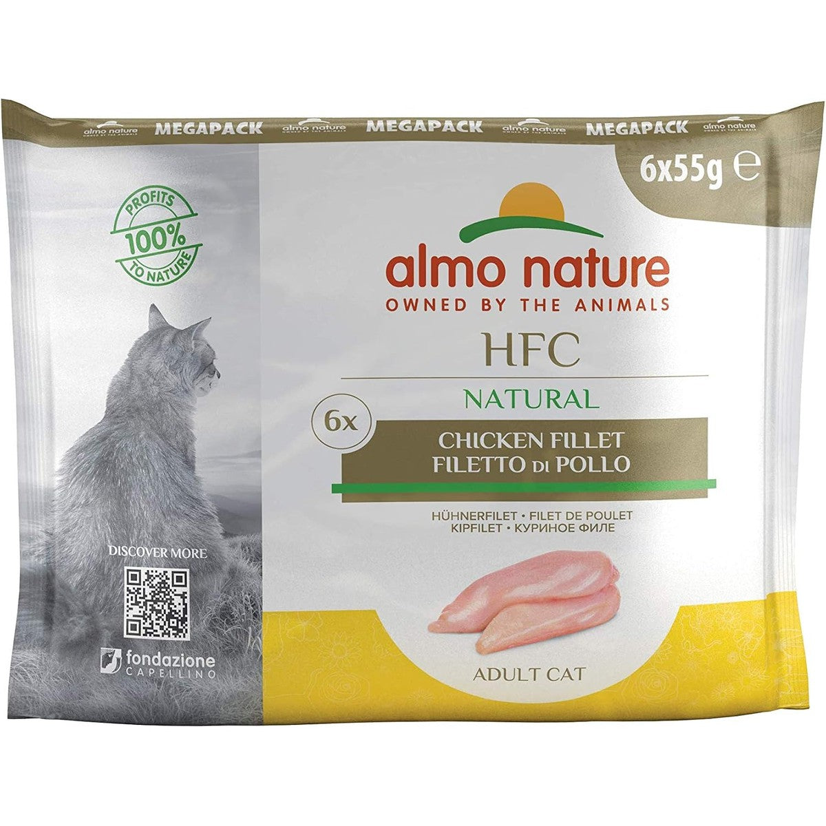 almo nature HFC Natural Megapack kattenvoer nat - kippenfilet 6-pack (6 x 55g) – almo nature