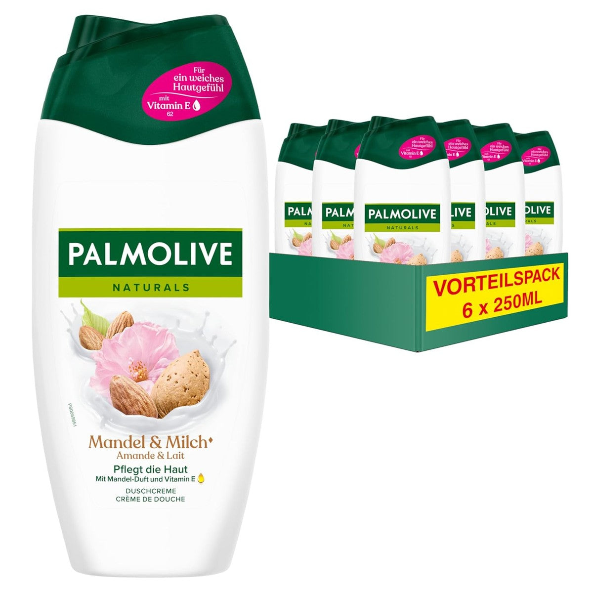 Palmolive Naturals Douchecrème Amandel & Melk 6 x 250 ml – Palmolive