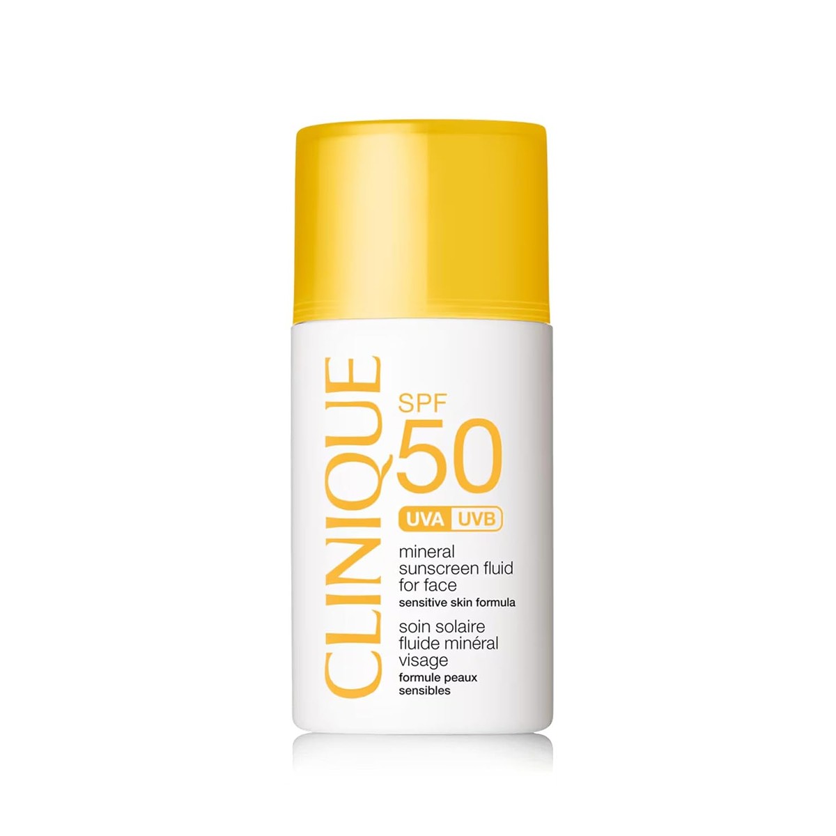 Clinique SPF 50 Mineral Zonnebrandcrème voor gezicht, ultralicht, minerale zonwering voor de gevoelige huid, olievrij en onzichtbaar, 30 ml