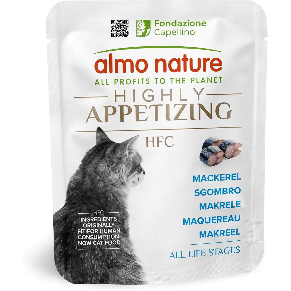 Almo Nature HFC Highly Appetizing - Makreel - Humaan Grade, Monoproteïne, Glutenvrij - 50g, 24 Pack – almo nature