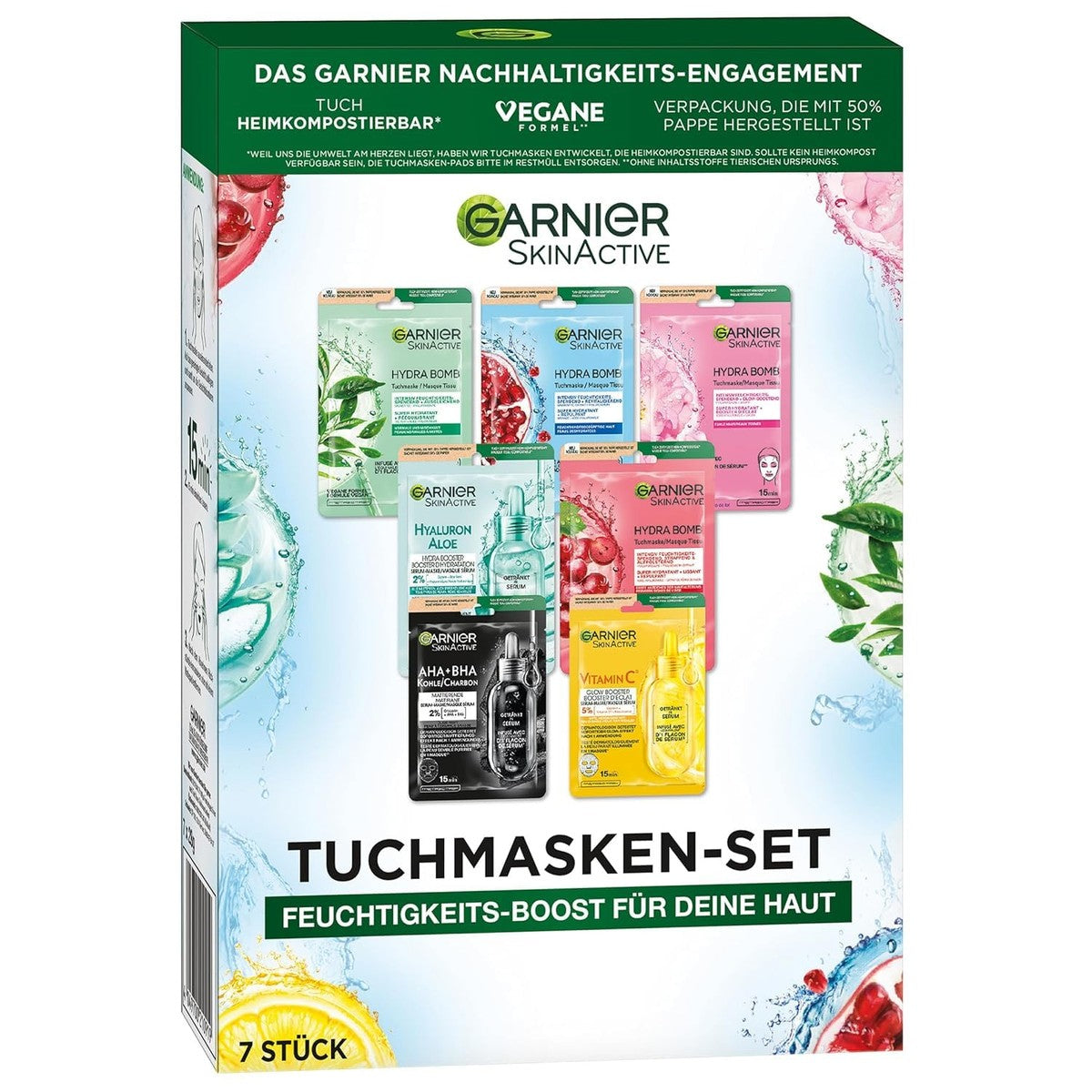 Garnier SkinActive Doekmaskerset 7 x 28 g – Garnier