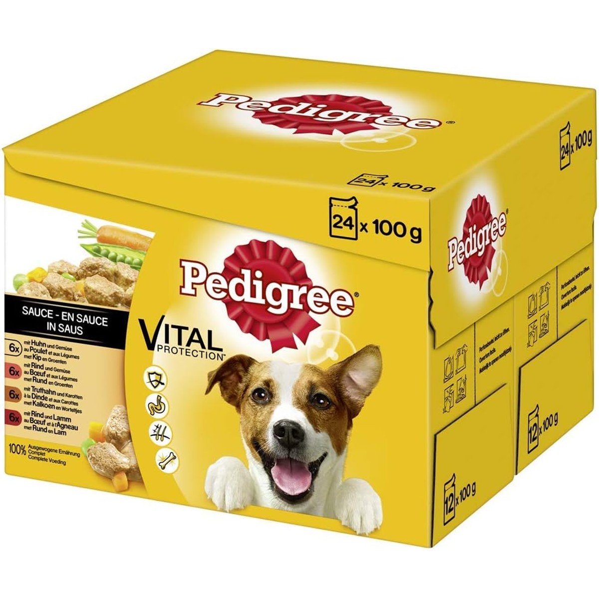 Pedigree Nat hondenvoer verschillende smaken 2 x 24 x 100 g