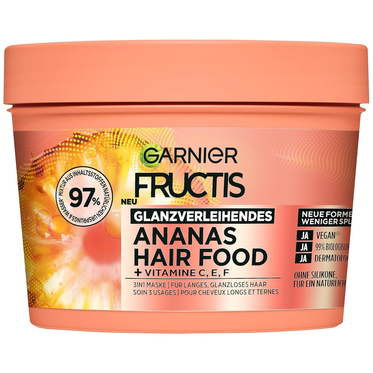 Garnier Fructis Ananas Hair Food 3-in-1 Haarmasker 400 ml – Garnier