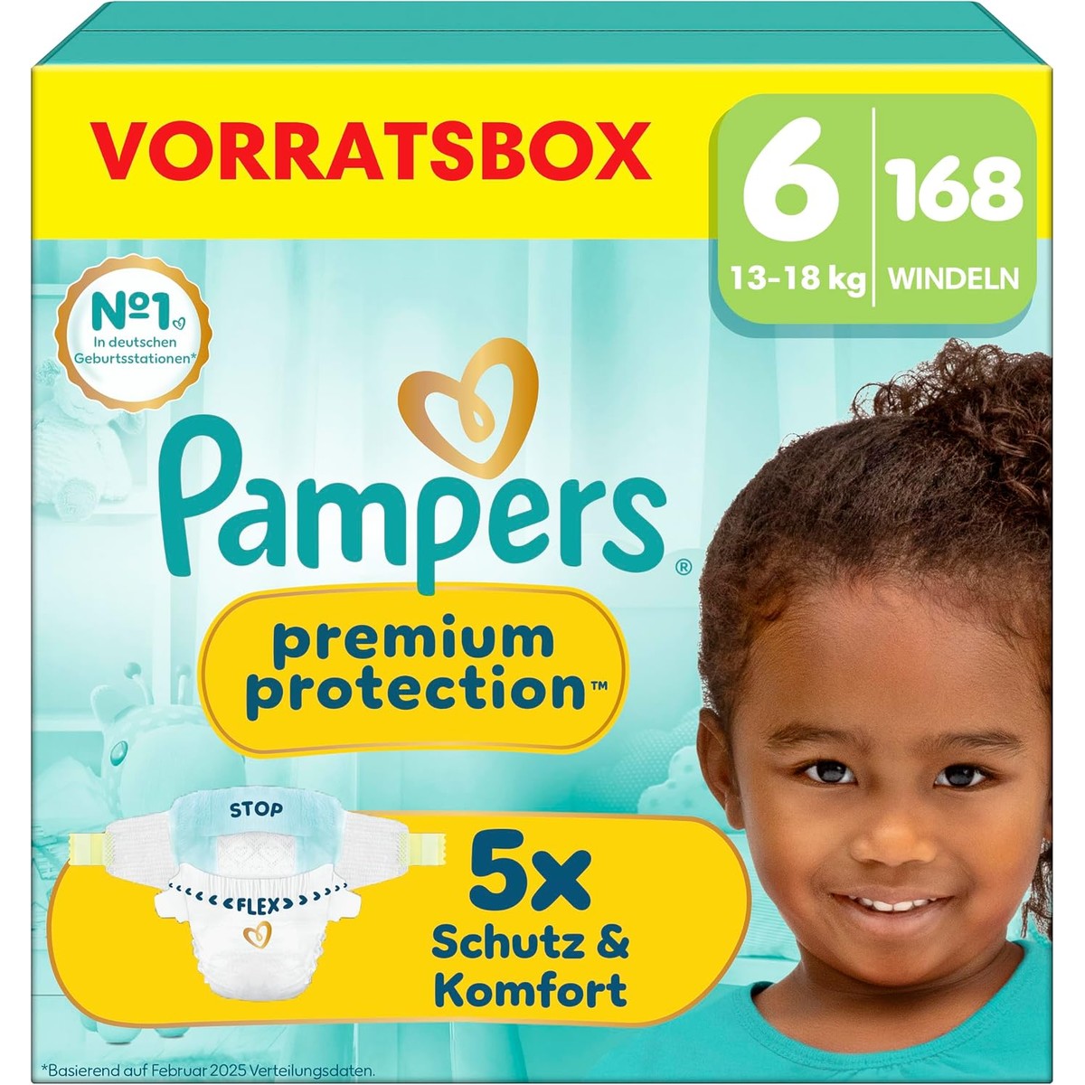Pampers Premium Protection maat 6, 168 luiers, 13-18 kg – Pampers