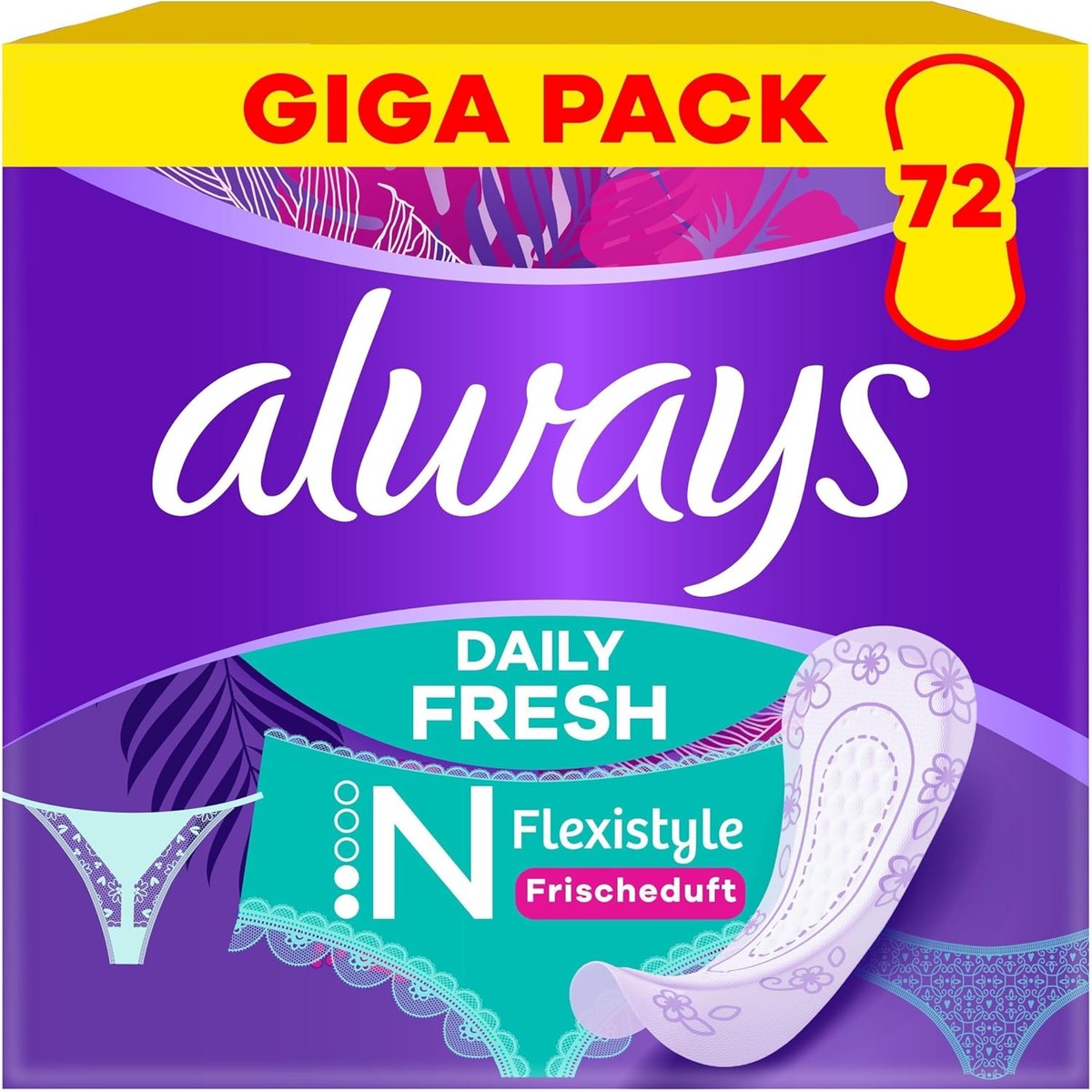 Always Daily Fresh Flexistyle Normaal frisse geur, 72 stuks – Always