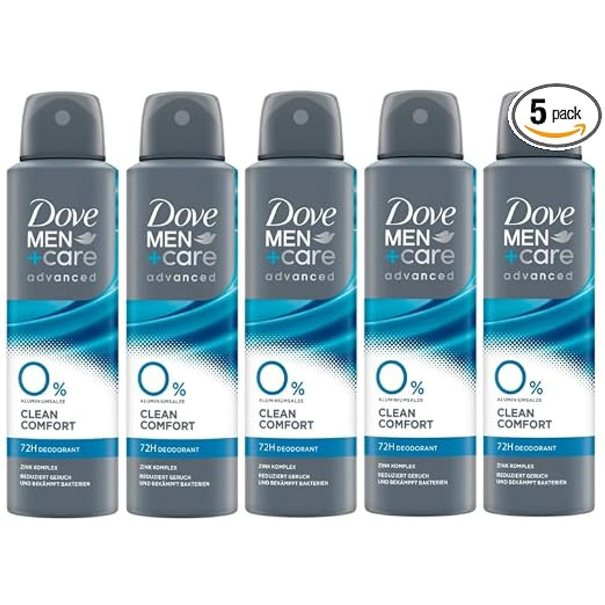 Dove Men+Care Advanced Clean Comfort deodorantspray 150 ml (5 stuks) – Dove