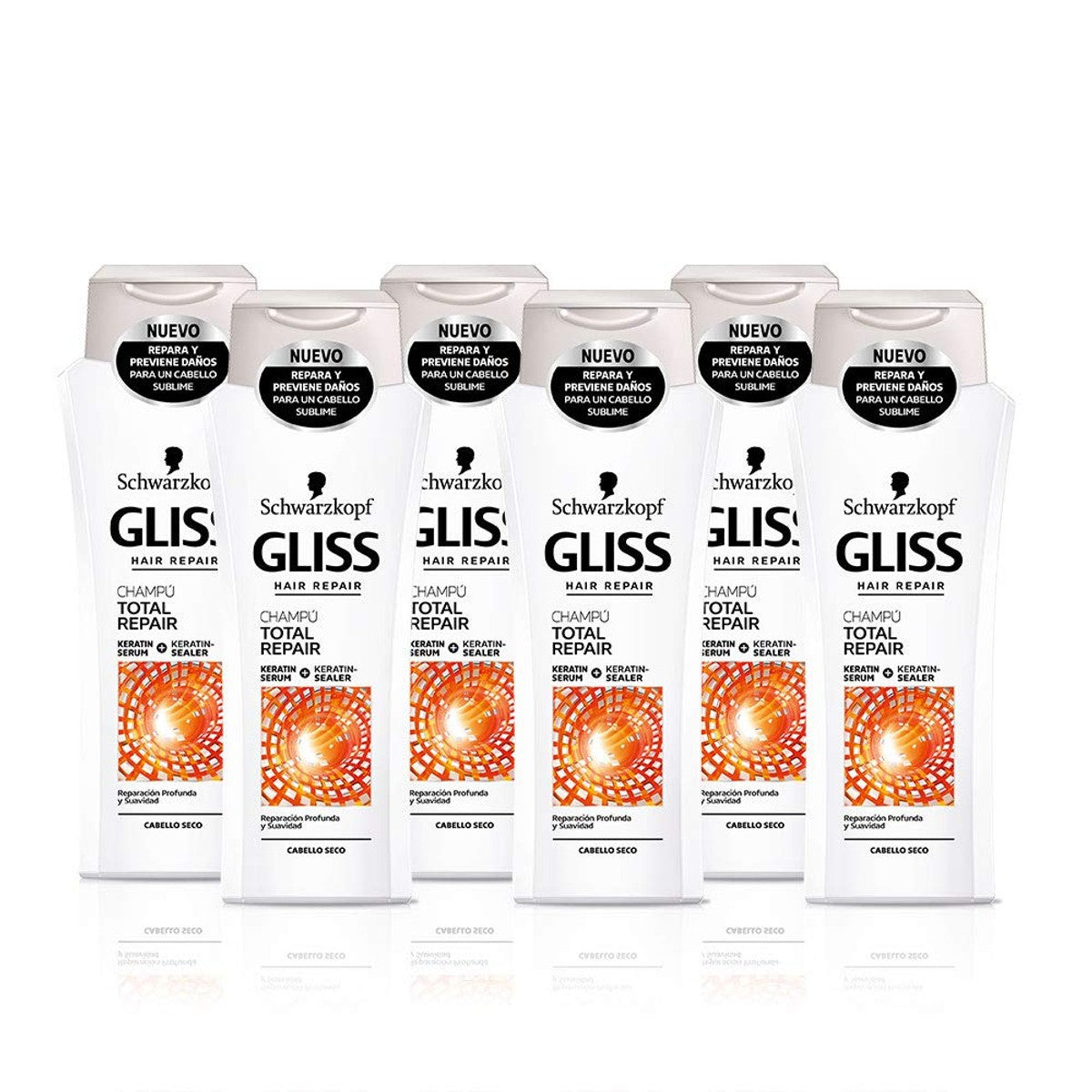 Gliss Total Repair Shampoo 6 x 250 ml - 1500 ml – Gliss