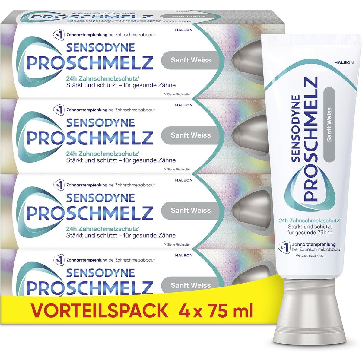 PROSCHMELZ Sensodyne ProSchmelz Sanft Weiss 4x75ml – Sensodyne