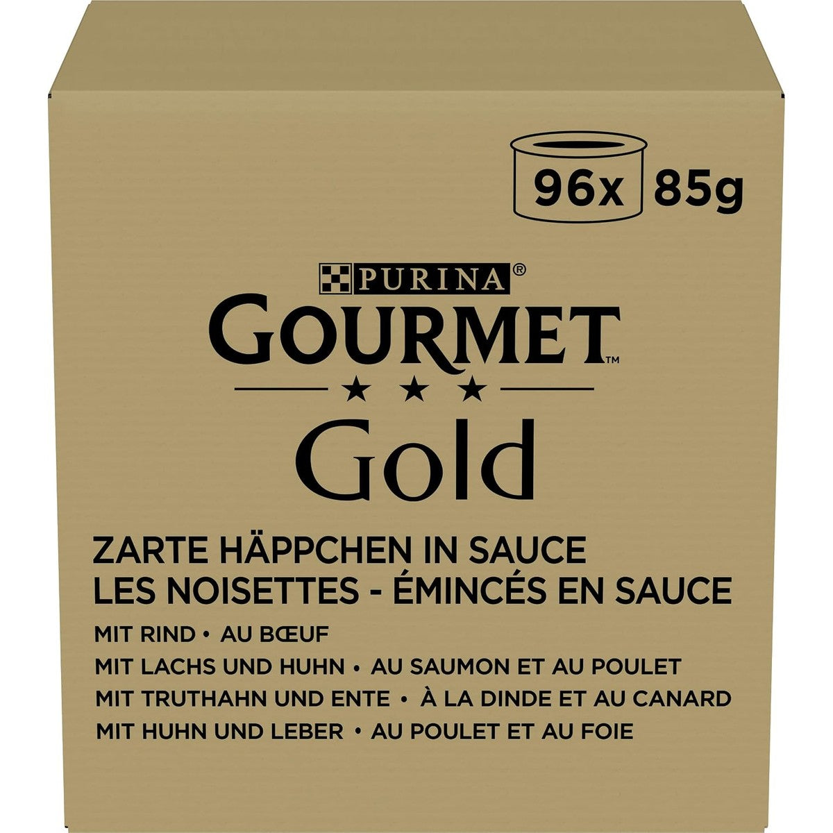 Gourmet Gold Delicate Snacks natvoer kattenvoer mix 96 x 85 g