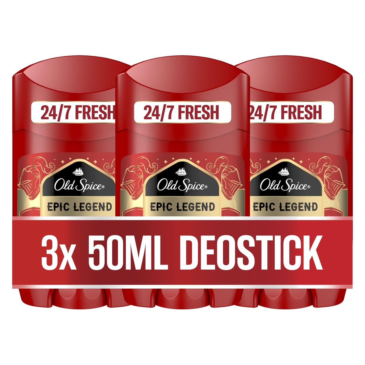 Old Spice Epic Legend Deostick voor mannen 3 x 50 ml – Old Spice