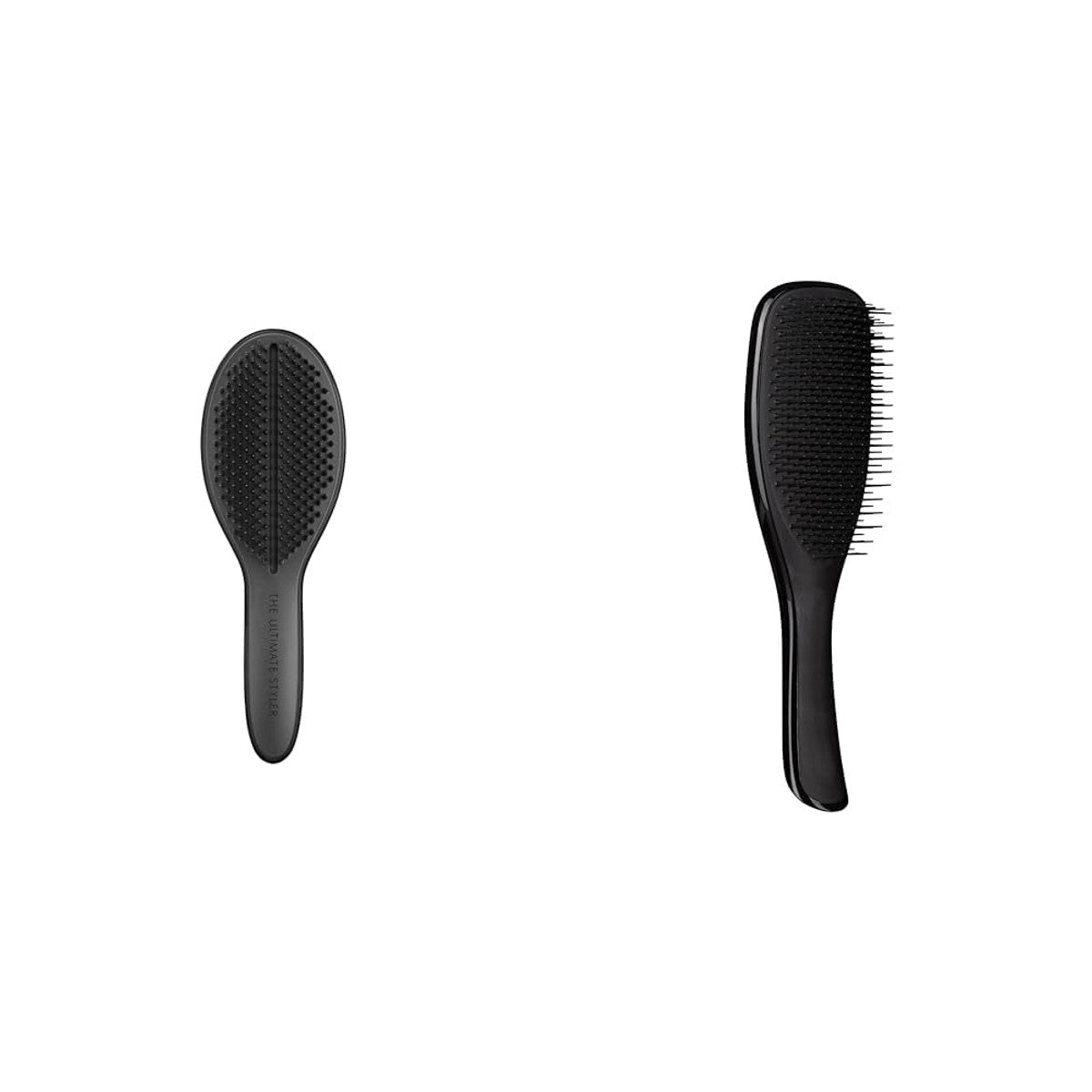 Tangle Teezer Ultimate Styler Black Stijlborstel voor moeiteloze en pluisvrije haarstyling & Wet Detangler Midnight Black, een haarborstel voor nat haar met platte handgreep voor ideale grip – Tangle Teezer