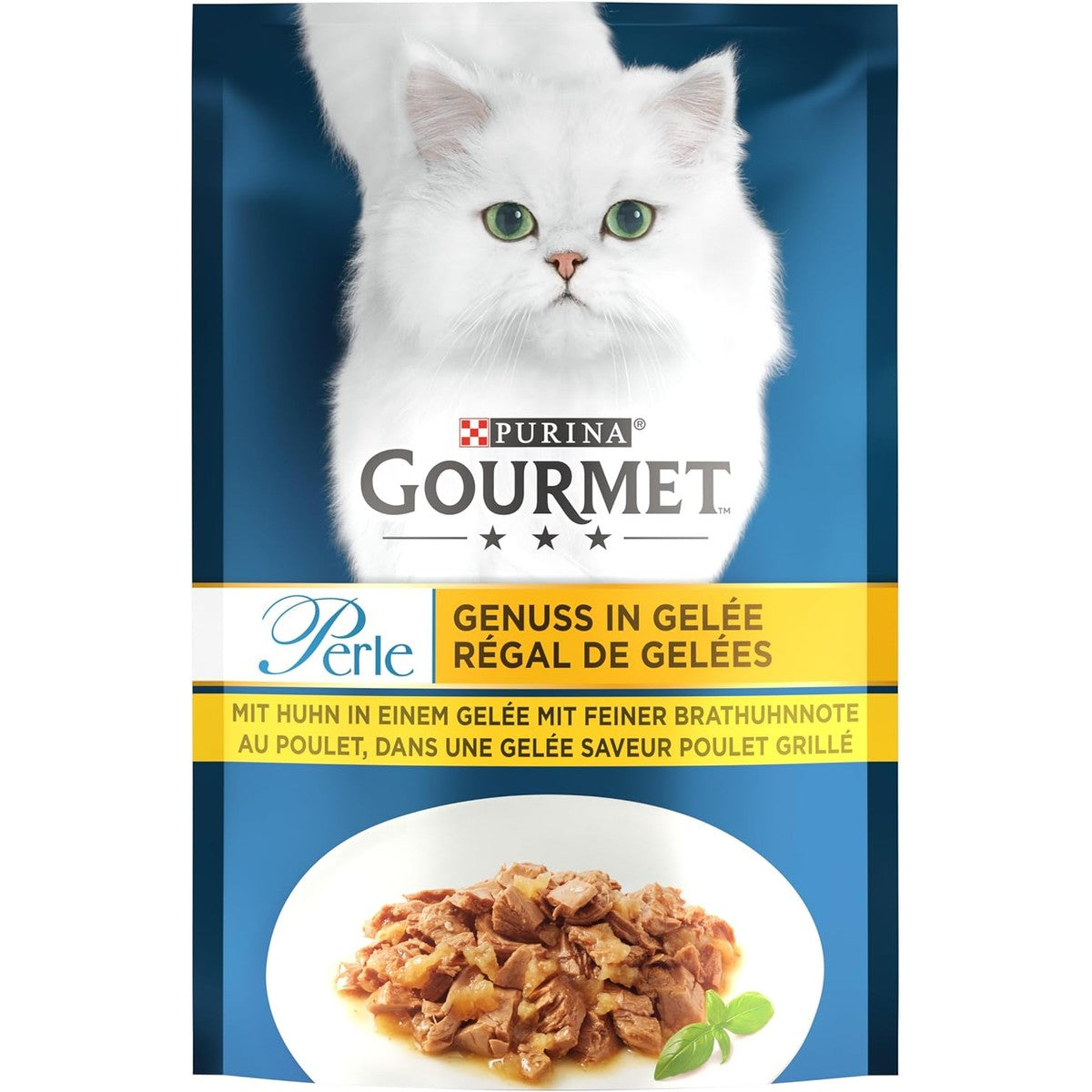 Gourmet Perle natvoer kattenvoer kip 26 x 85 g