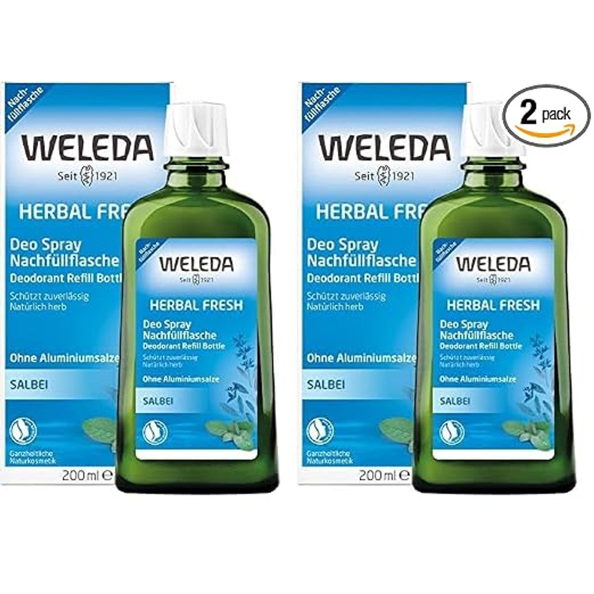 Weleda Herbal Fresh Bio Deodorant Navulfles 200 ml