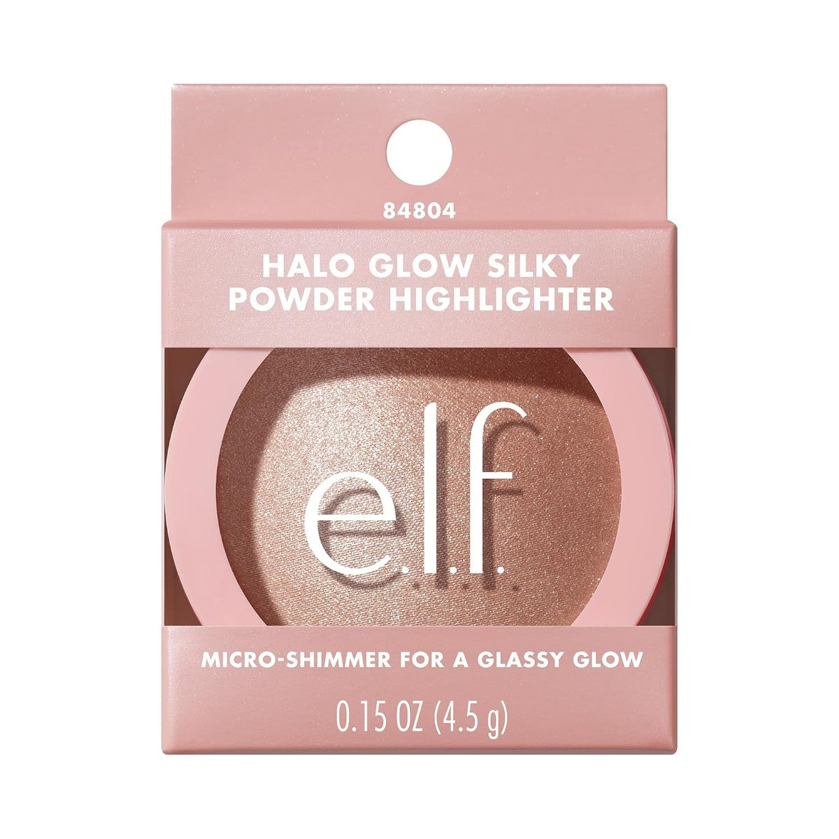e.l.f. Halo Glow Silky Powder Highlighter, langhoudende, stralende afwerking met micro-glans, brokkelt niet, veganistisch en dierproefvrij, Blush Money – e.l.f.