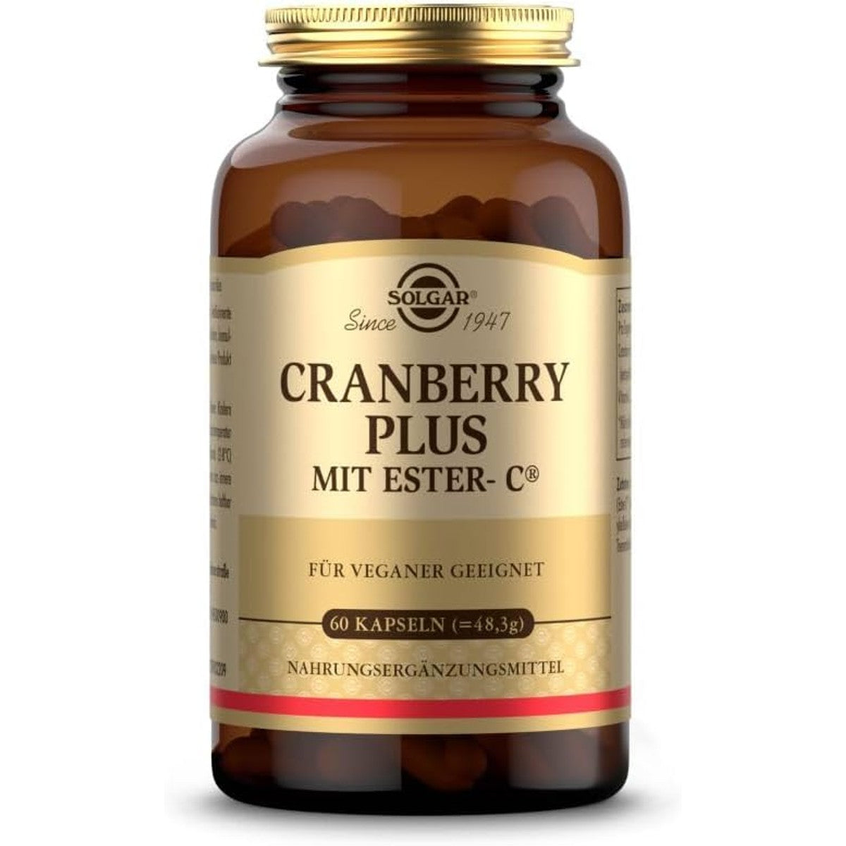 SOLGAR® Cranberry Plus met Ester-C®, 30 dagen voorraad, veganistisch – SOLGAR
