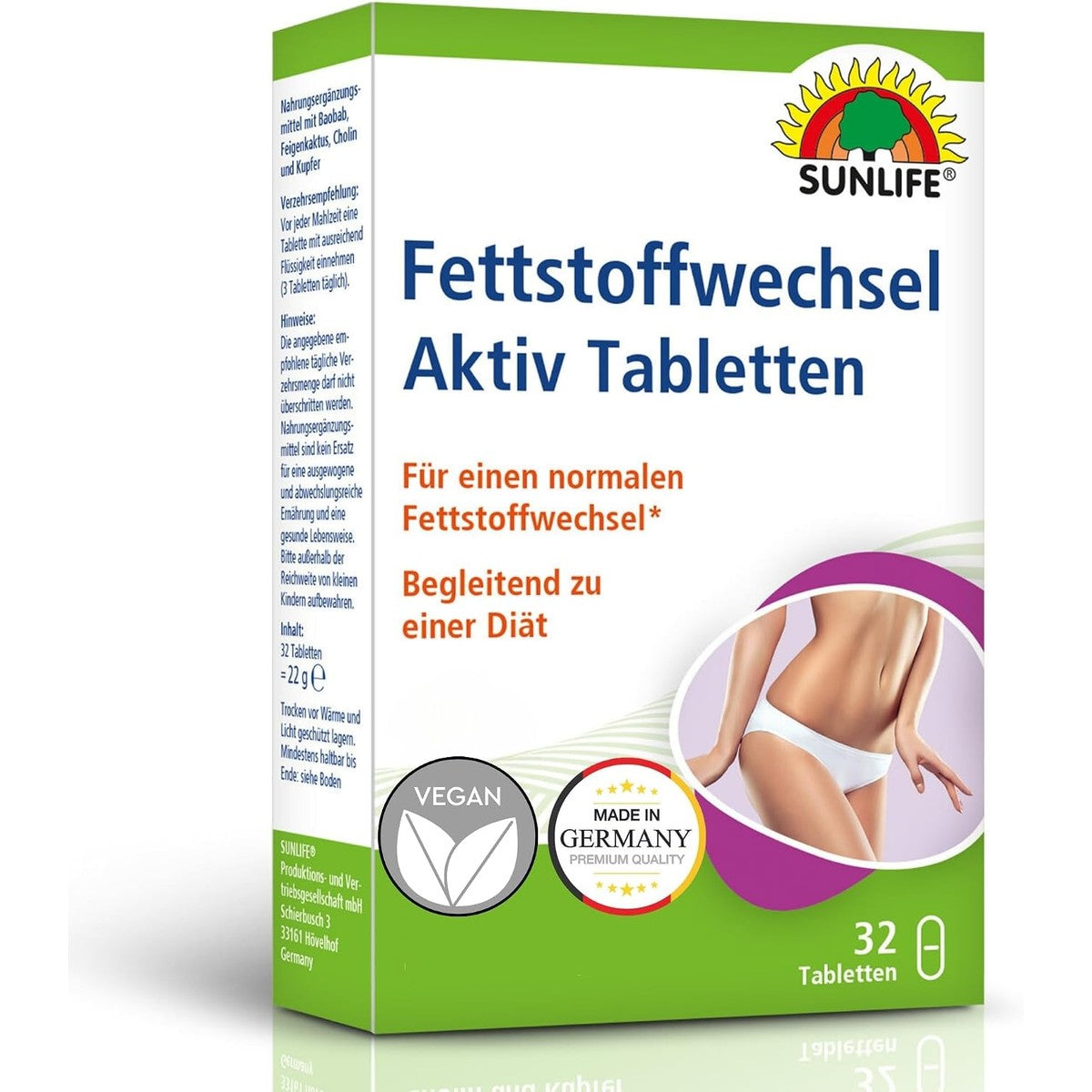 Sunlife Vetstofwisseling actieve tabletten – Sunlife