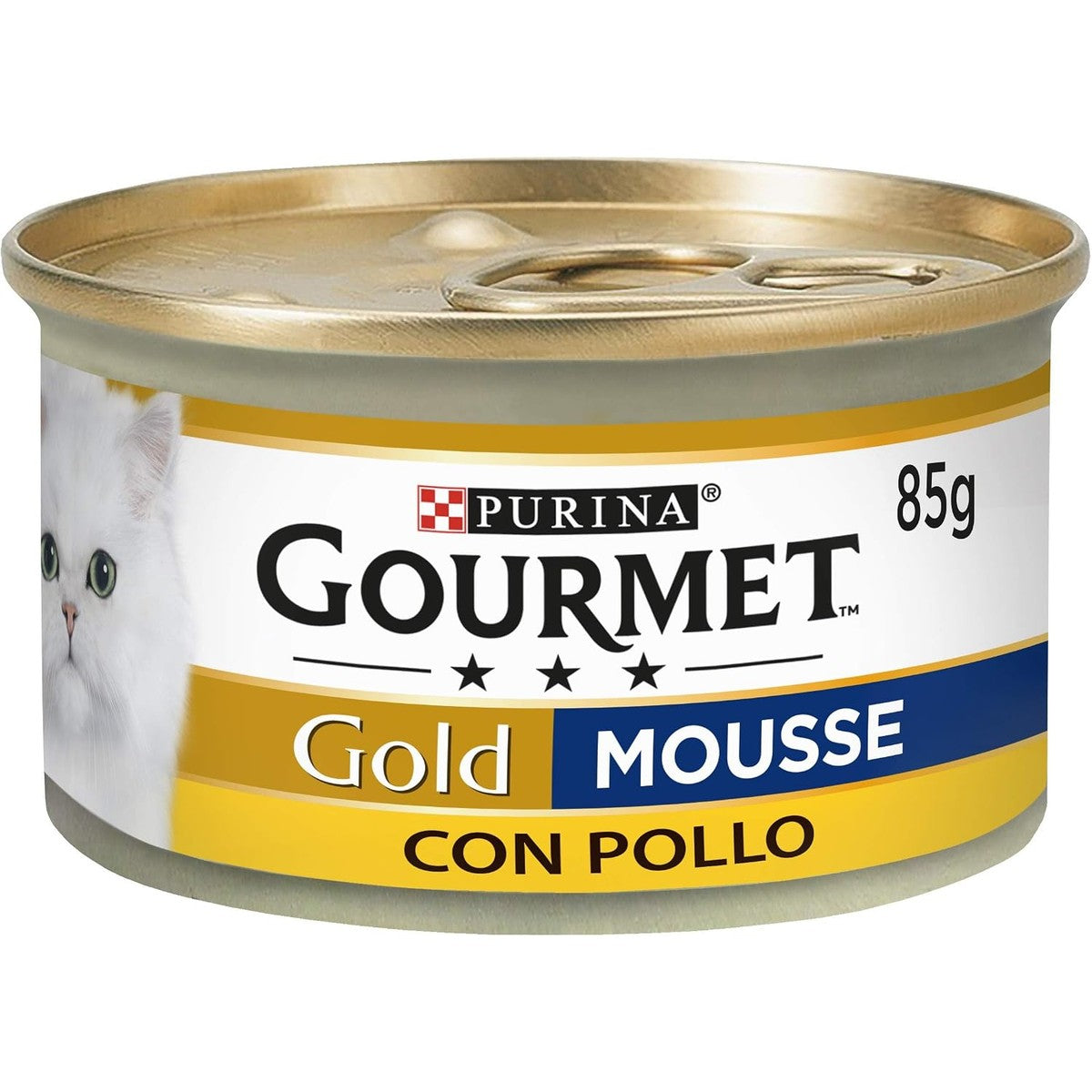 Purina Gourmet Gold, Kattenvoeding, mousse met kip, verpakking van 24 blikjes van elk 85 g – Gourmet