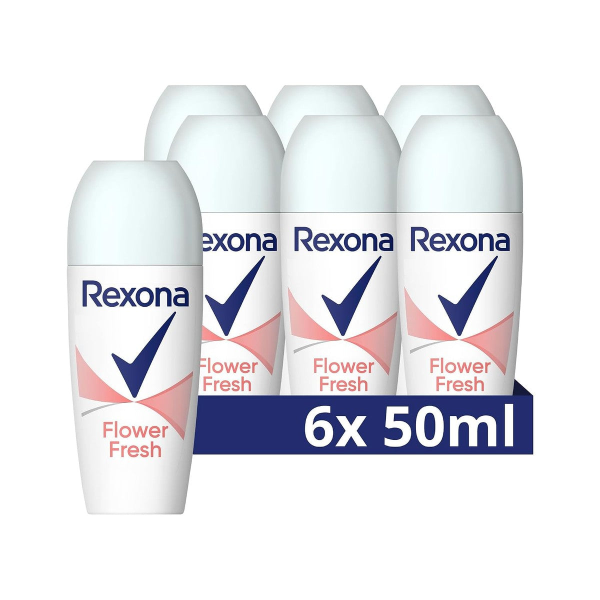 Rexona Deo Roll-On Flower Fresh zonder aluminium 6 x 50 ml – Rexona