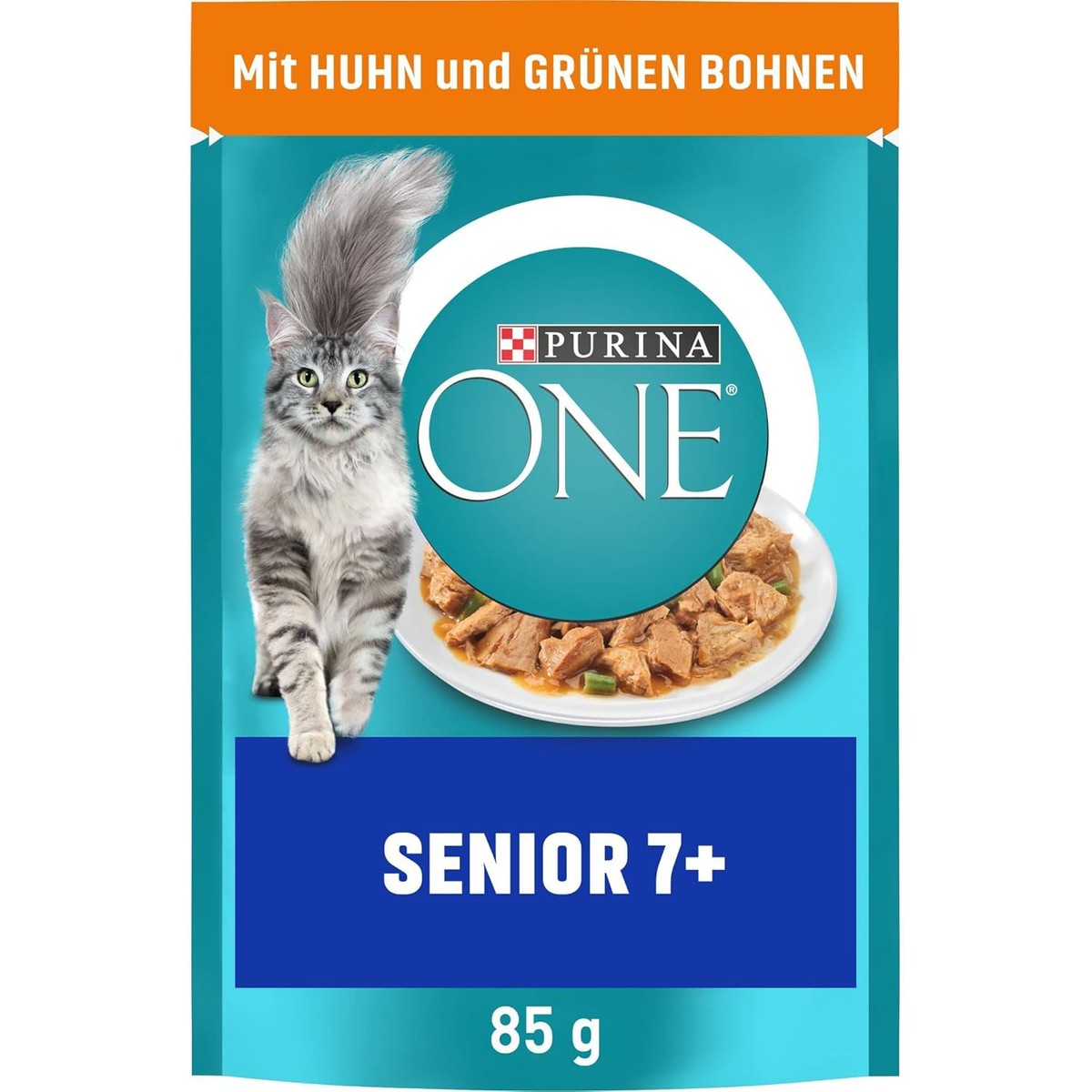 PURINA ONE Senior 7+, delicate stukjes in saus met kip, 26 x 85 g | Kattenvoer nat – PURINA ONE
