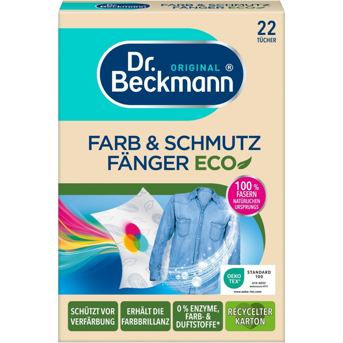 Dr. Beckmann Verf & vuilvanger Eco | 22 doeken – Dr. Beckmann