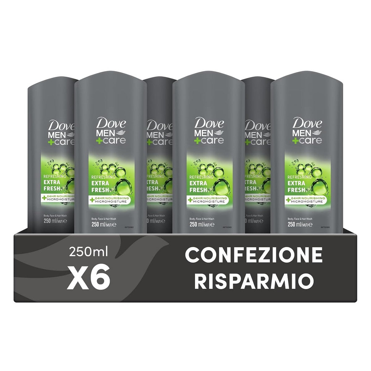 Dove Men+Care 3-in-1 Douchegel 6 x 250 ml – Dove