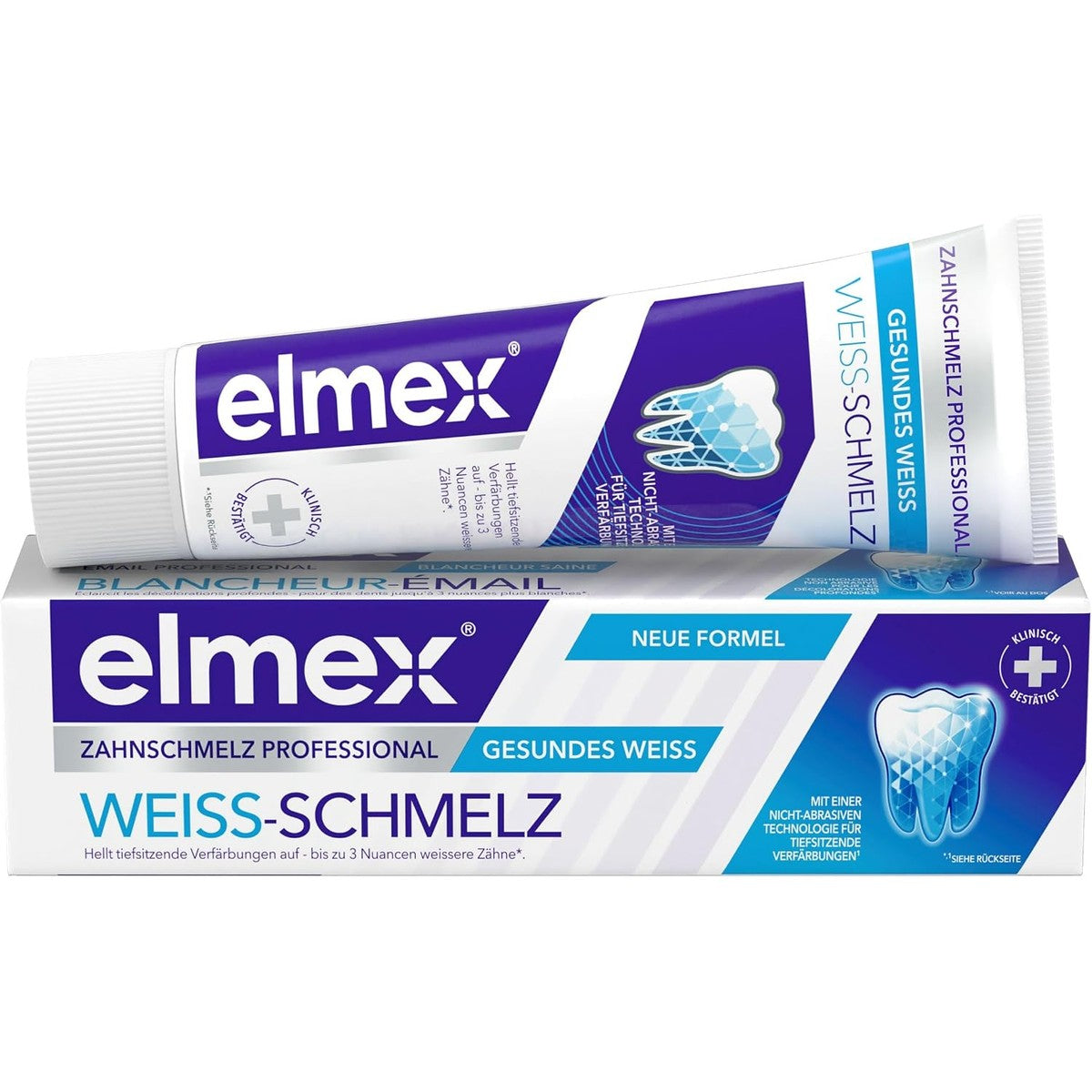 ELMEX Tandglazuur Professional witte melt tandpasta 75 ml – ELMEX