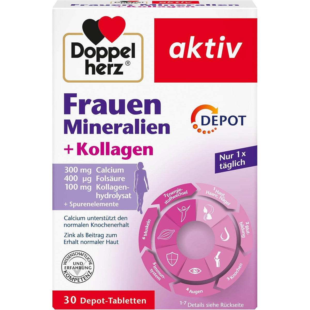 Doppelherz Vrouwen mineralen + collageen – Doppelherz