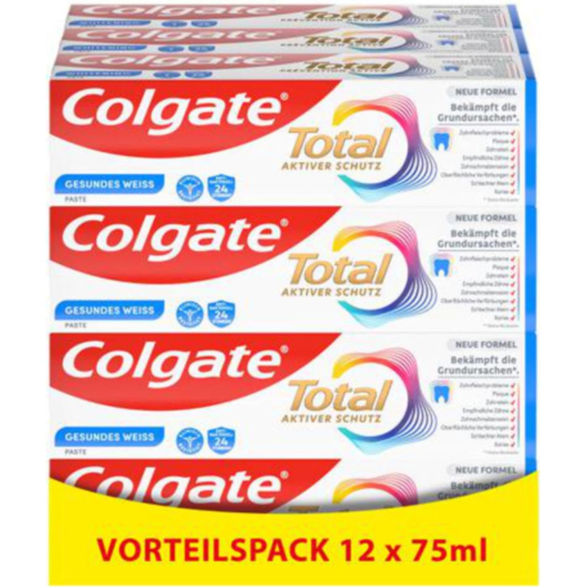 Colgate Total Plus Gezond Wit 12 x 75 ml – Colgate
