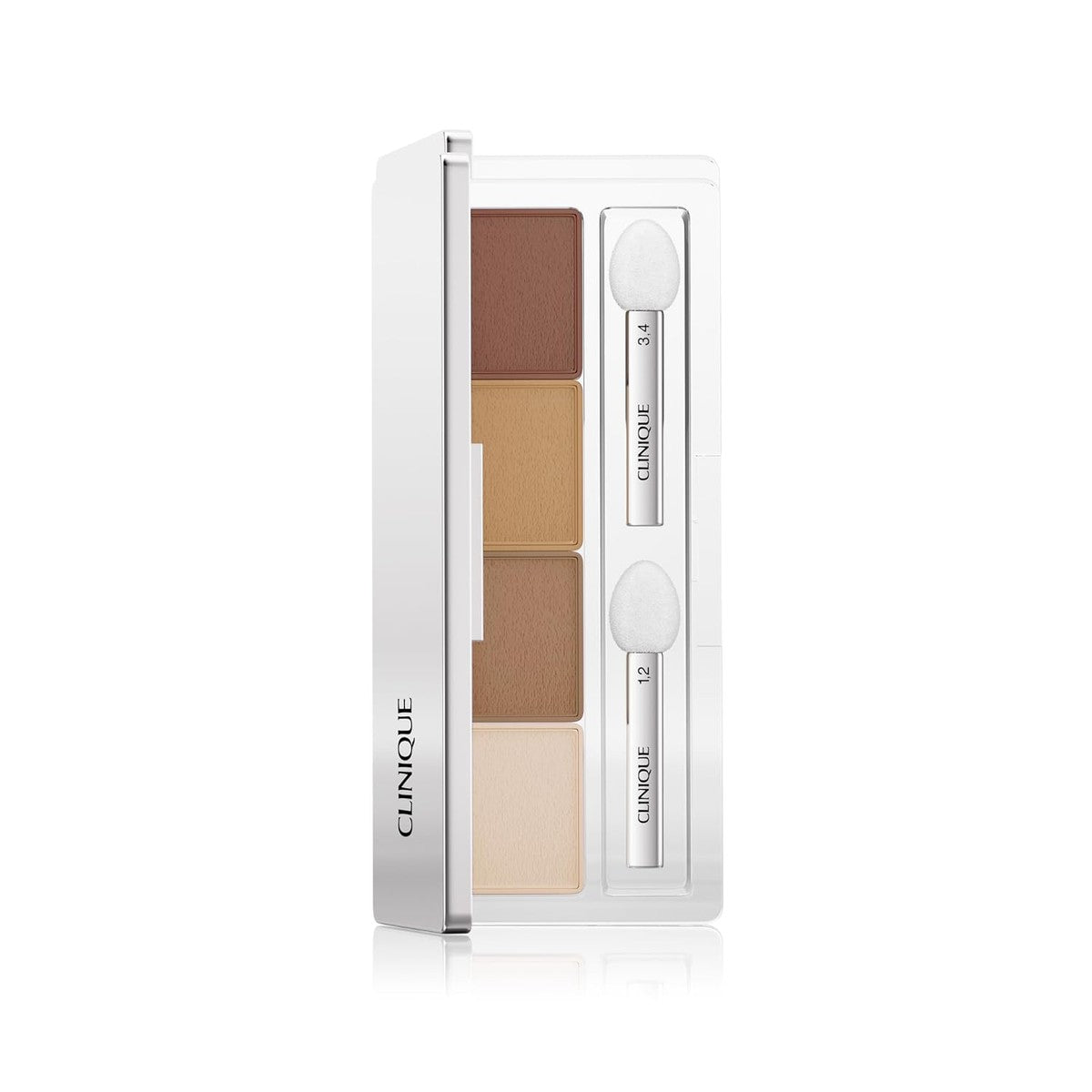 Clinique All About Shadow Quad Langhoudende oogschaduw in 4 weelderige kleuren, veegvast, kleurecht en veilig voor gevoelige ogen