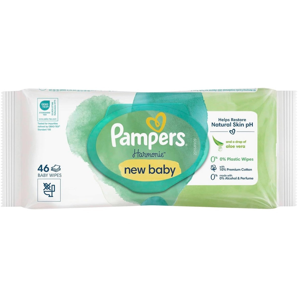 Pampers Harmonie vochtige babydoekjes Aloë Vera 46 doeken – Pampers