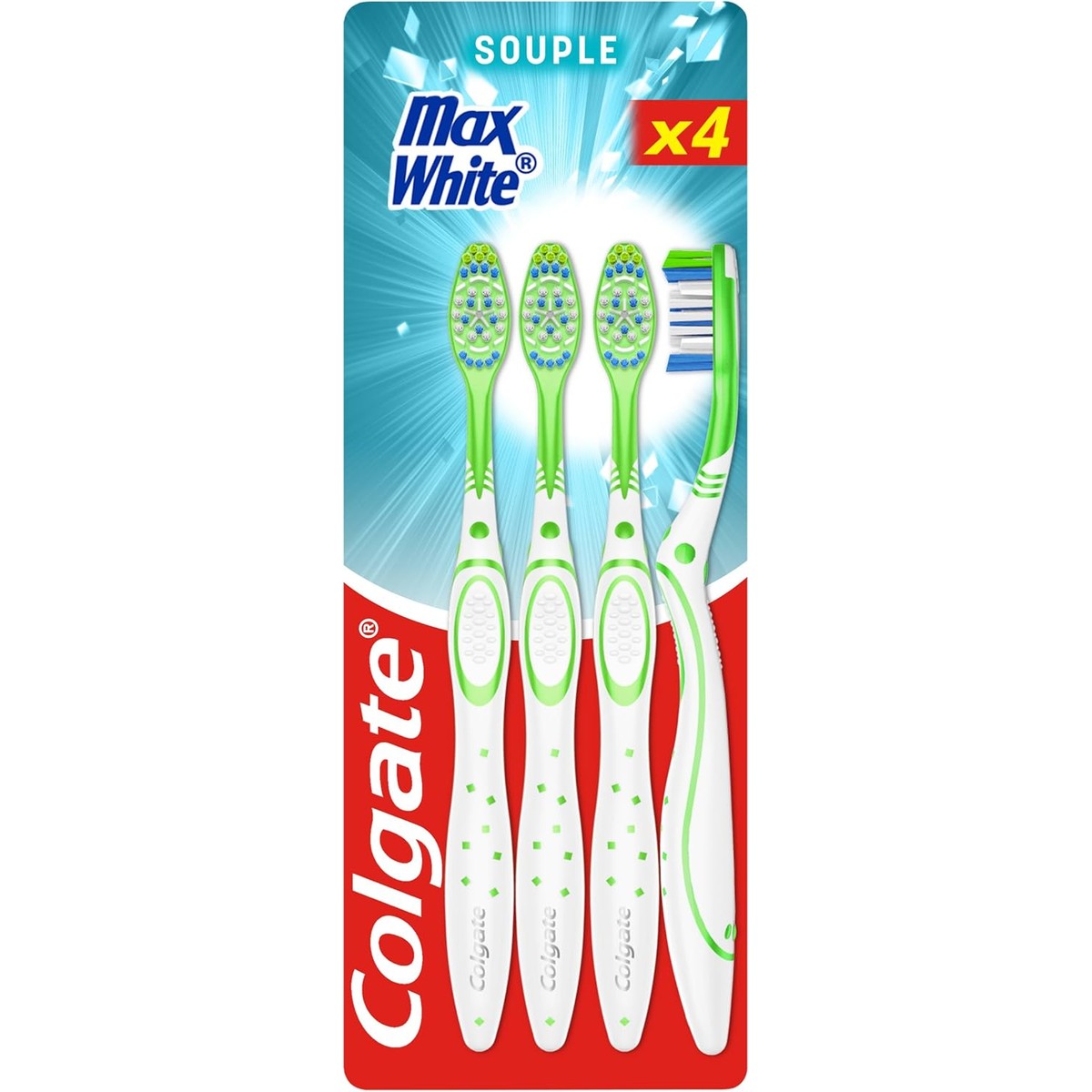Colgate Max White Tandenborstels Zacht Wit 4 stuks – Colgate