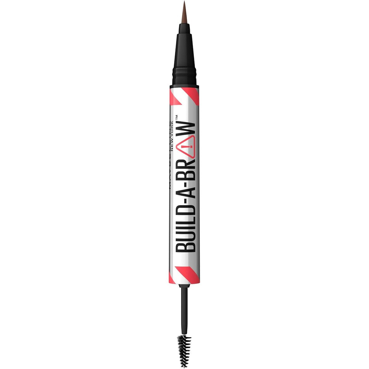 Maybelline New York 2-in-1 wenkbrauwstift met gel voor volle en gedefinieerde wenkbrauwen, blijft tot 24 uur zitten, vervaagt niet, Build-A-Brow, veganistische formule, nr. 257 Medium Brown | Augenbrauenstift mit Versiegelungsgel, echt – MAYBELLINE