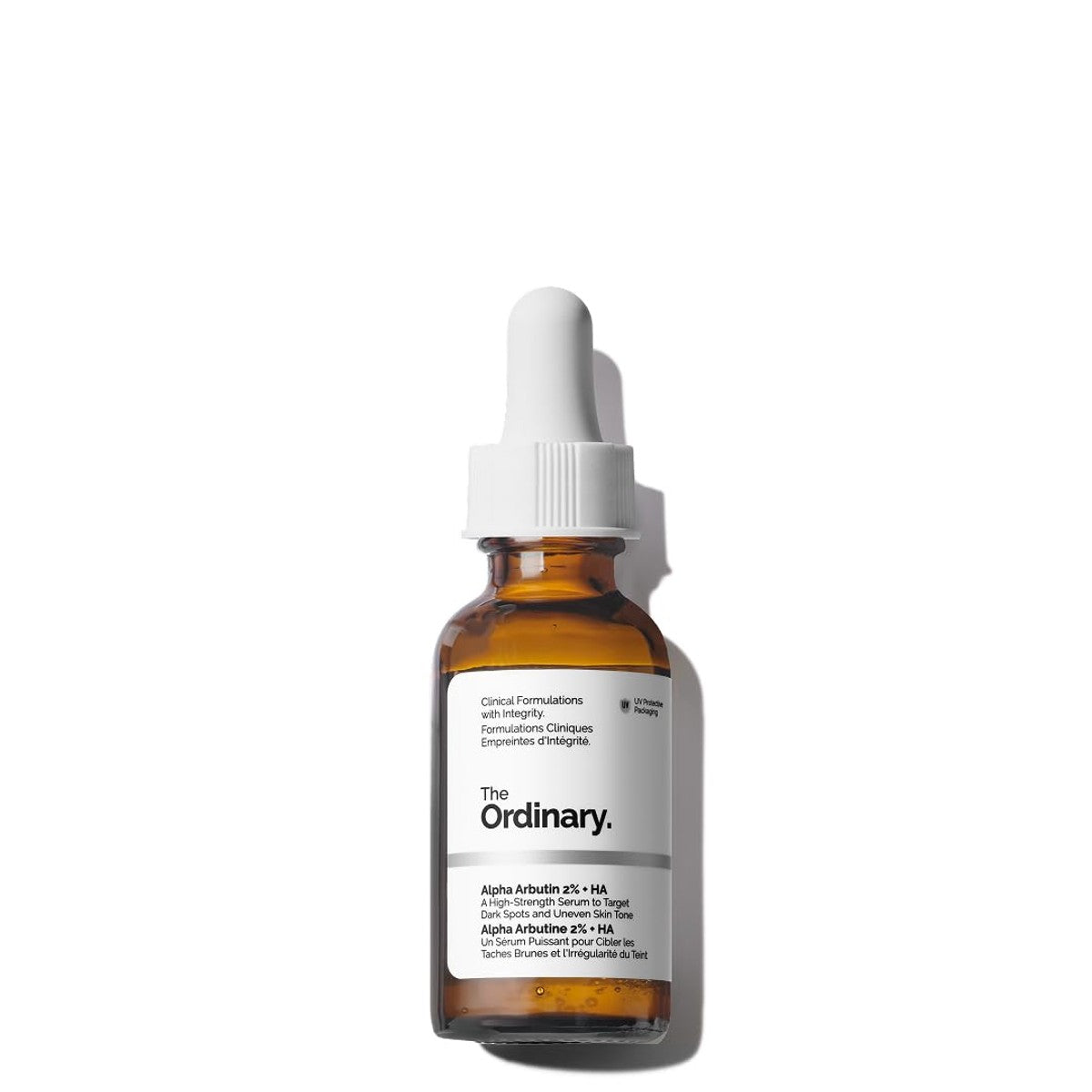 The Ordinary Alpha Arbutin 2% + HA, Hellt die Haut auf und wirkt gezielt gegen dunkle Flecken