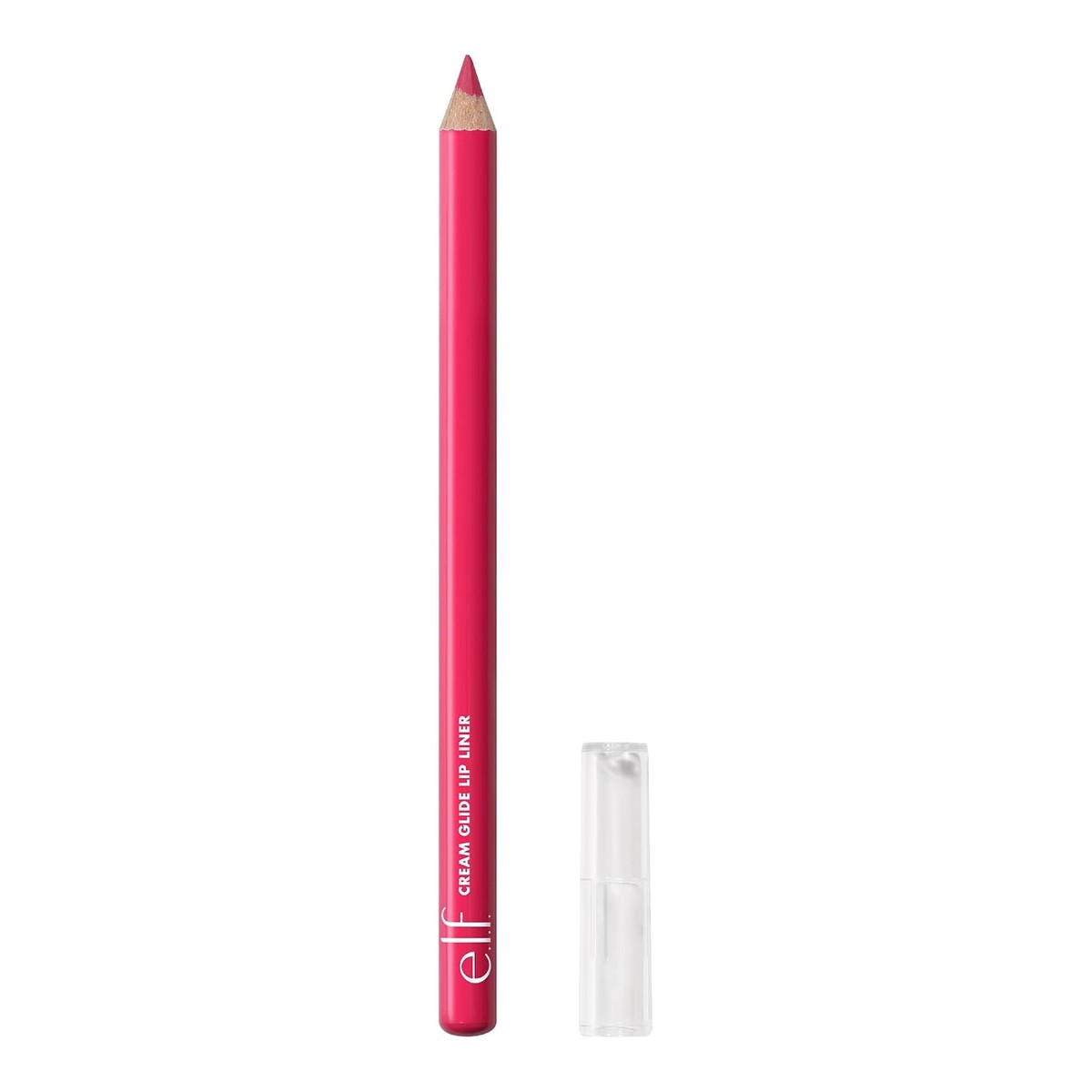 e.l.f. Cream Glide Lip Liner, sterk gepigmenteerde pen voor het vormen en definiëren van de lippen, halfmatte afwerking, veganistisch en dierproefvrij, Fuschia Forward – e.l.f.