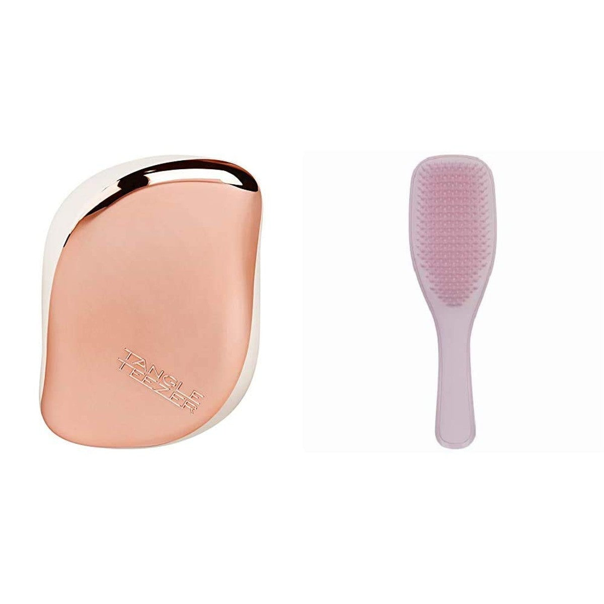 Tangle Teezer Compact Styler Rose Gold Cream Haarborstel voor onderweg, geschikt voor elk haartype