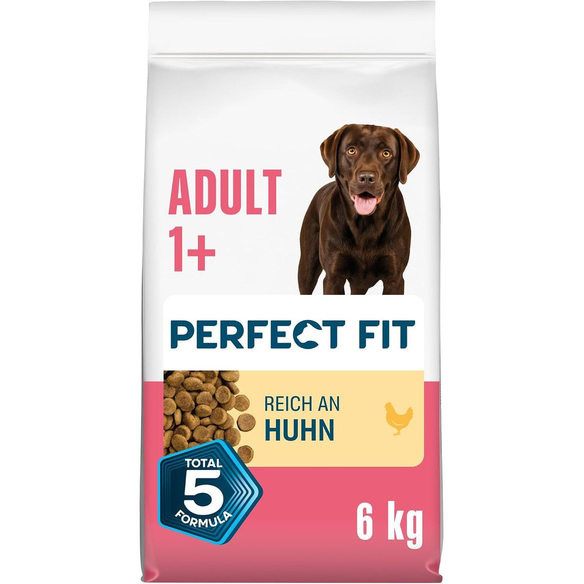 Perfect Fit Hondenvoer droogvoer Adult voor middelgrote en grote honden (M/L) met kip, 6 kg – Perfect Fit