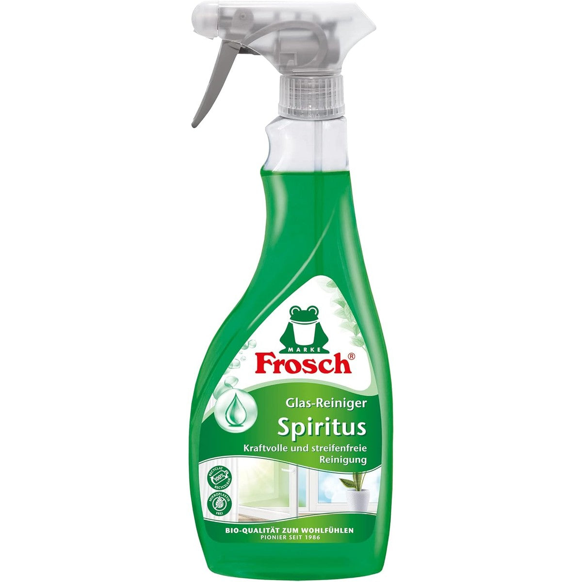 FROSCH Glasreiniger Spiritus, 500 ml (1 stuk) – FROSCH