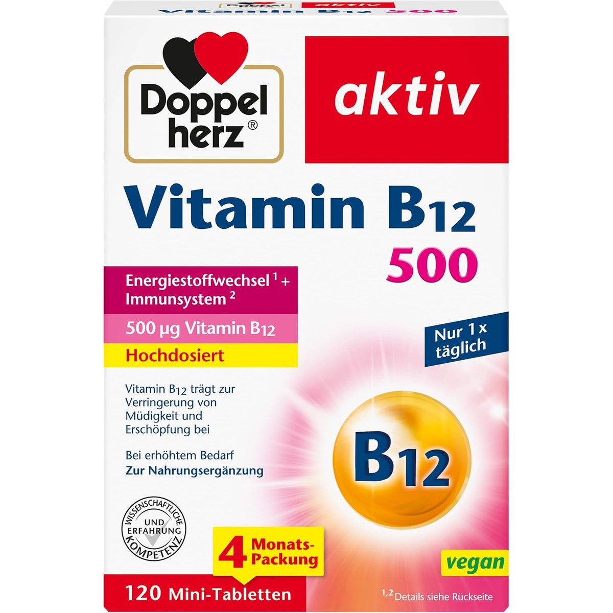 Doppelherz Vitamine B12 500 – Doppelherz