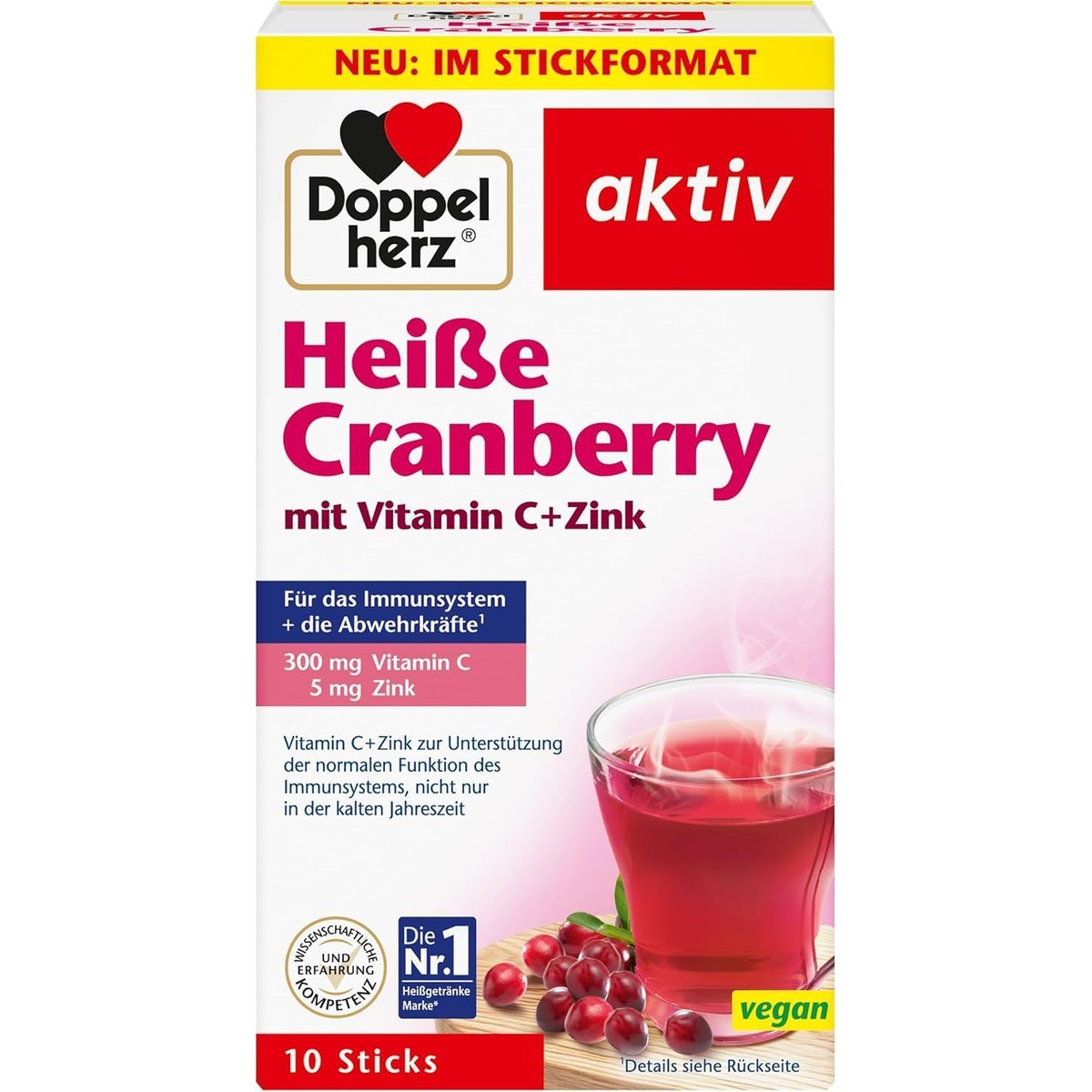 Doppelherz Warme cranberry - met vitamine C en zink – Doppelherz