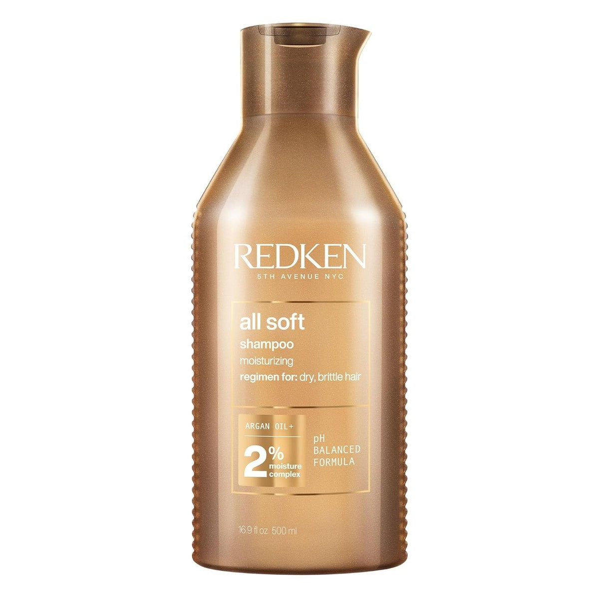 Redken All Soft Shampoo voor Droog en Broos Haar met Omega-6 en Arganolie 500 ml