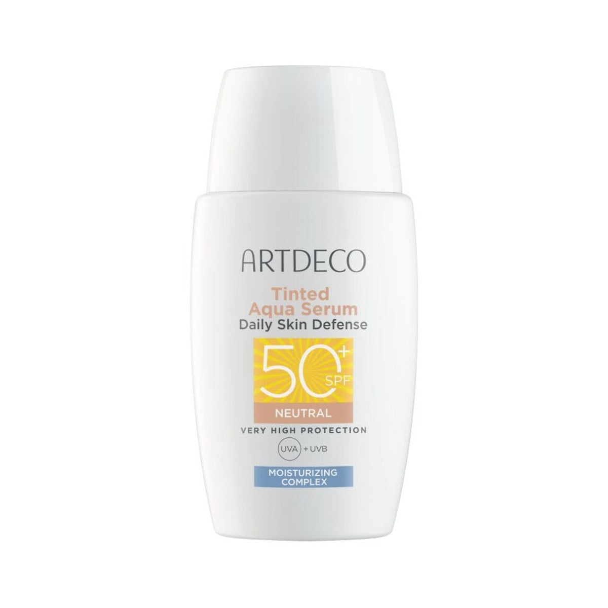 ARTDECO Tinted Aqua Serum Daily Skin Defense SPF50+ | Getinte dagverzorging met hoge bescherming tegen de zon, ultralichte vloeistof met hyaluronzuur, natuurlijke afwerking – Artdeco