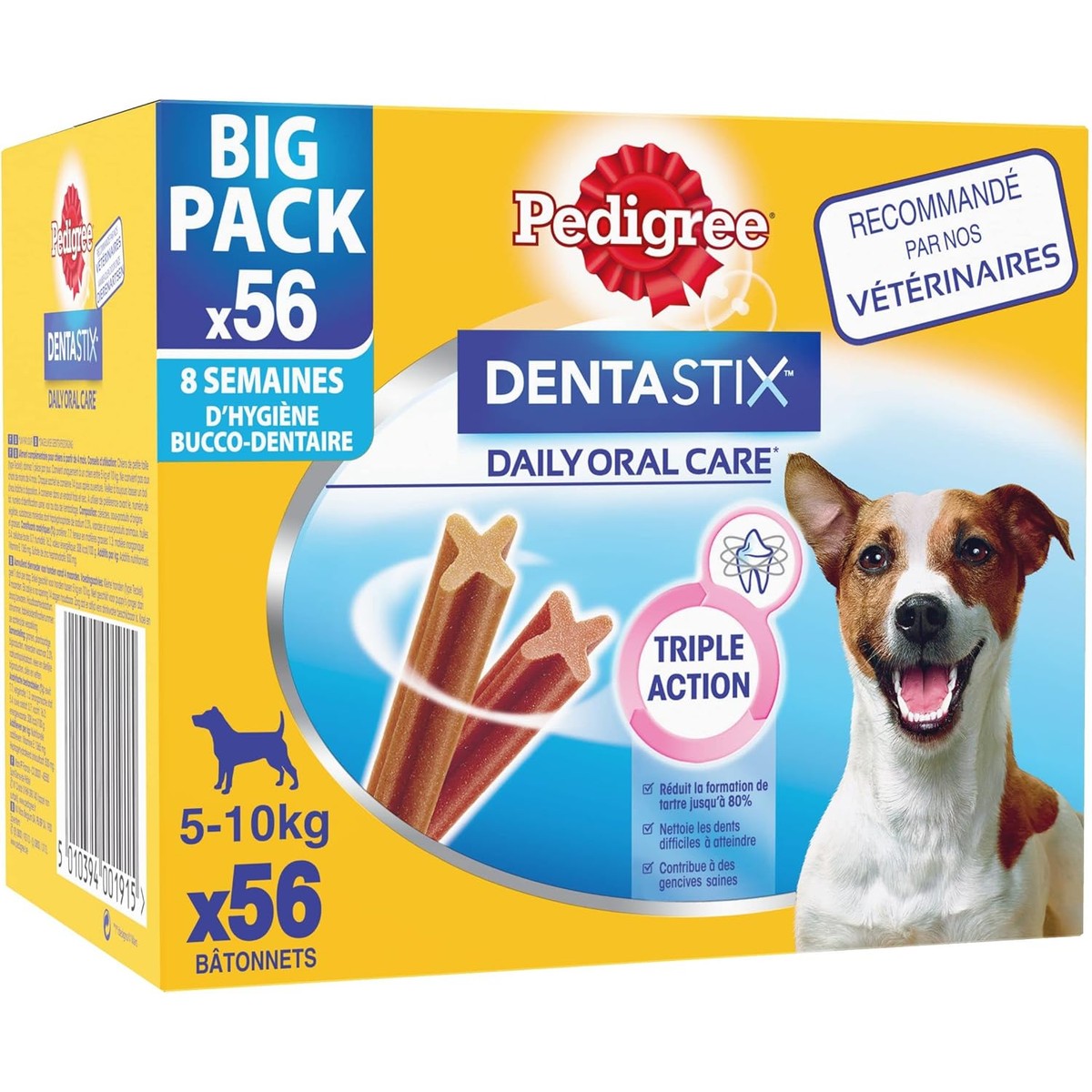 Pedigree Dentastix – lekkernijen voor honden, 56 stuks (1 stuk) – Pedigree