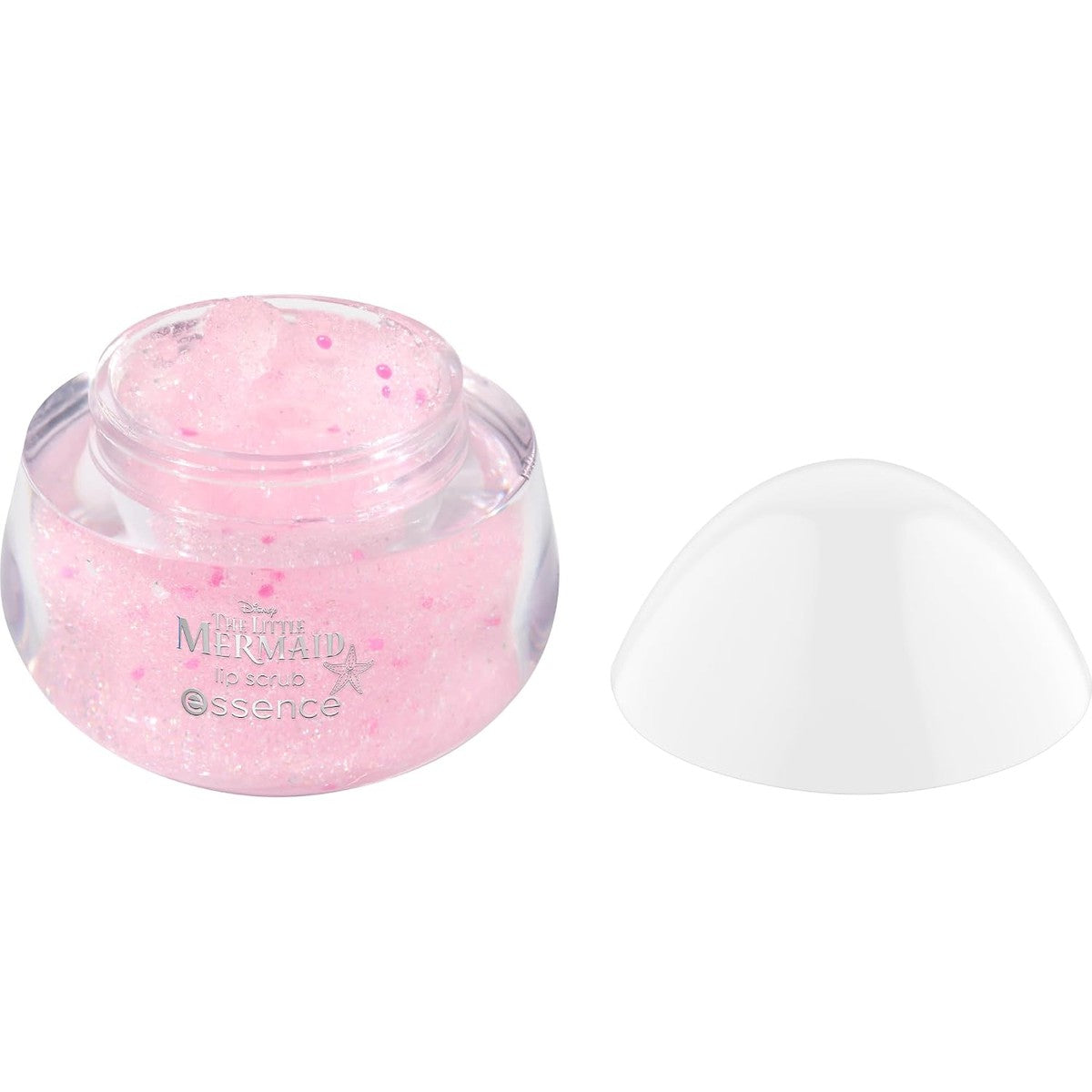 essence Disney THE LITTLE MERMAID lipscrub, roze, glinsterend, veganistisch, 10 g | Exfoliërende, glinsterende lippen – Essence Cosmetics