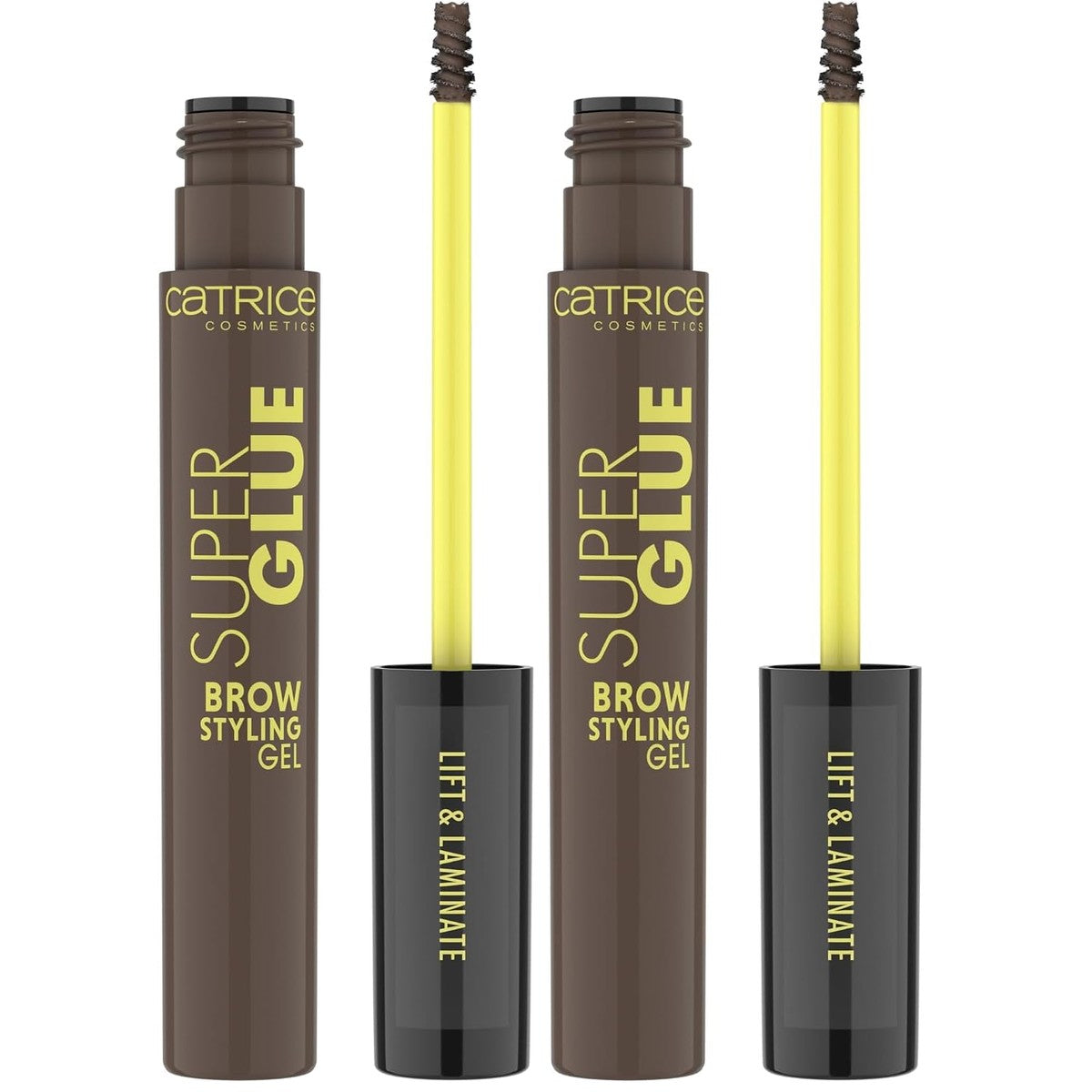 Catrice Super Glue Brow Styling Gel, Wenkbrauwgel, nr. 030, bruin, definiërend, fixerend, sneldrogend, veganistisch, zonder microplasticdeeltjes, nanodeeltjes vrij, zonder parfum, verpakking van 2 – Catrice Cosmetics