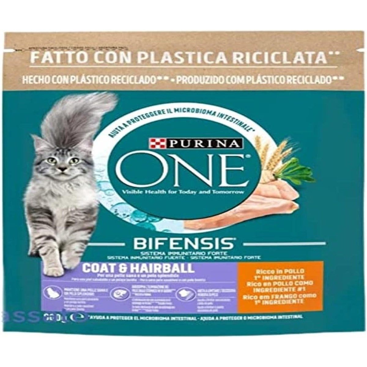 PURINA ONE Bifensis droogvoer kat huid en vacht kip 800 g