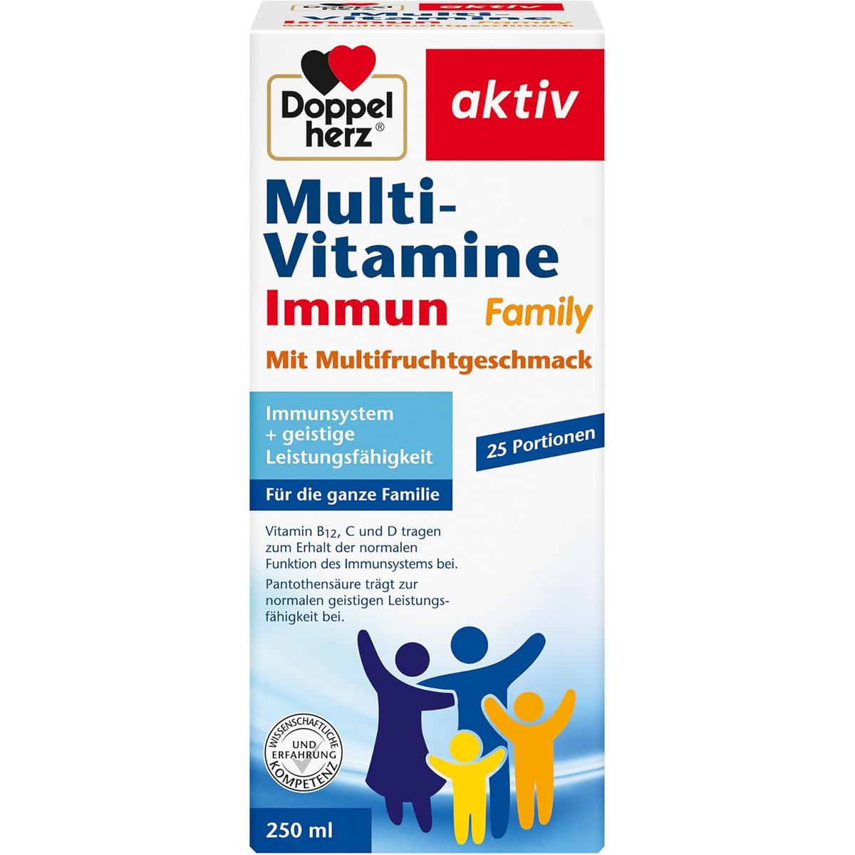 Doppelherz Multi-vitamines Immun Family - met multi-fruitsmaak – Doppelherz
