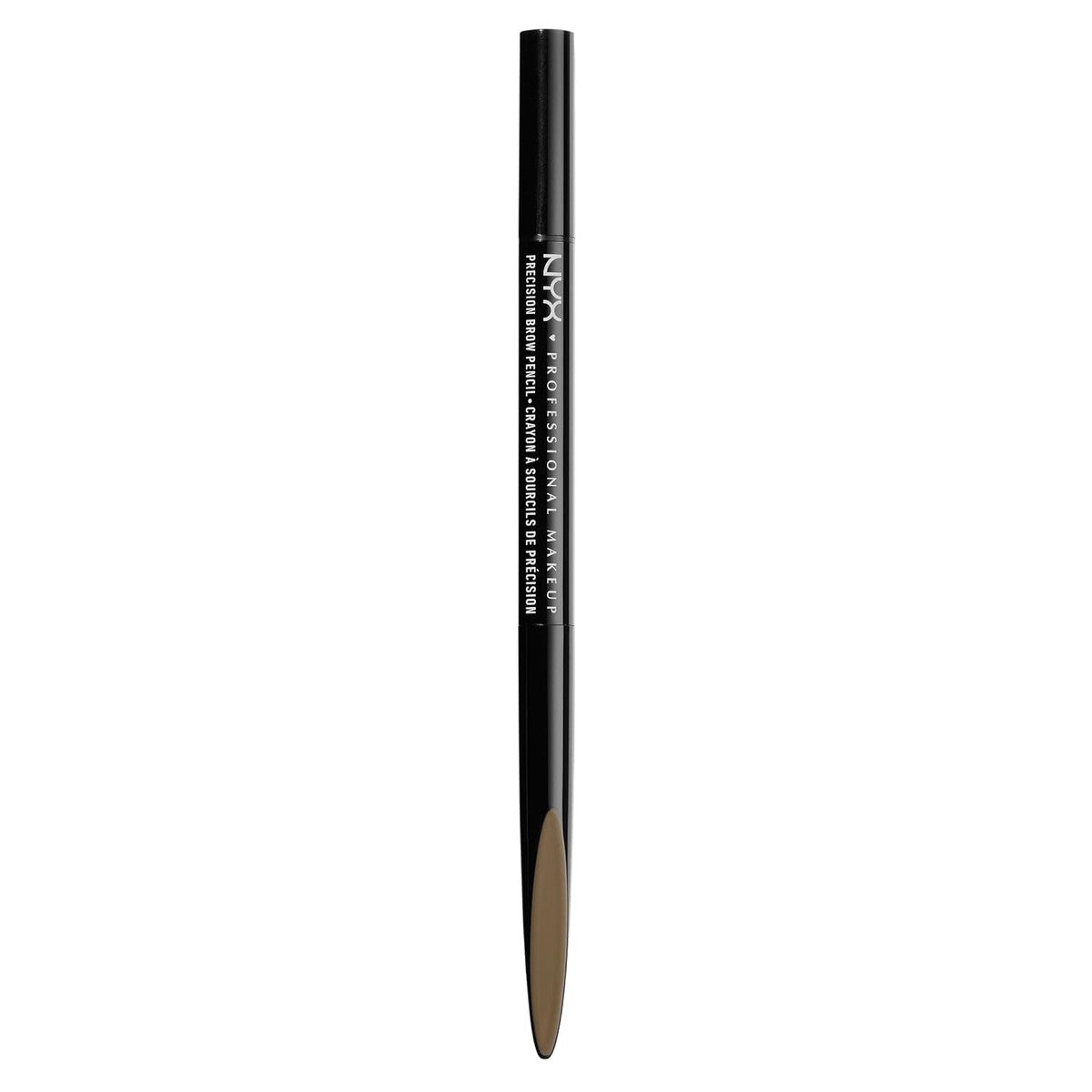 NYX Professional Makeup Precision Brow Pencil Wenkbrauwstift, dubbelzijdig met platte wenkbrauwstift en borstel, veganistische formule, kleur: espresso – NYX PROFESSIONAL MAKEUP