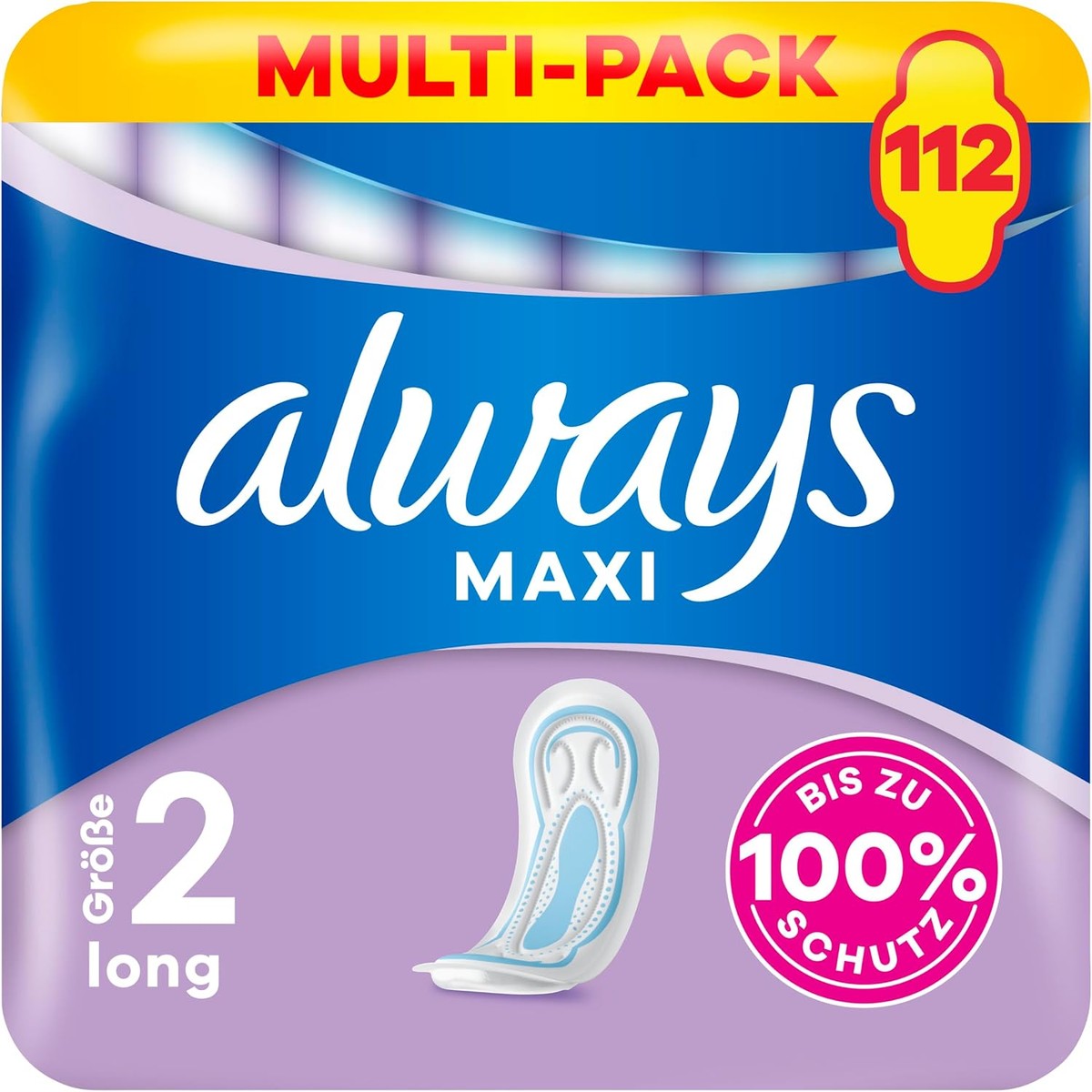 Always Maxi Profresh Long maandverband maat 2 112 stuks – Always