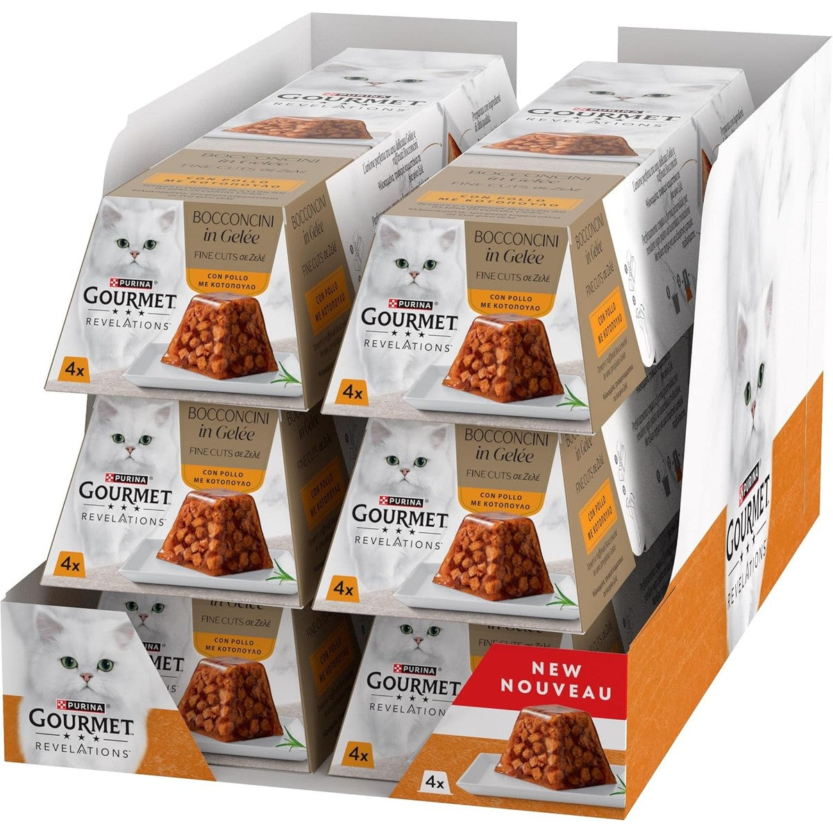 Gourmet Revelations natvoer kattenvoer gelei Kip 24 x 57 g